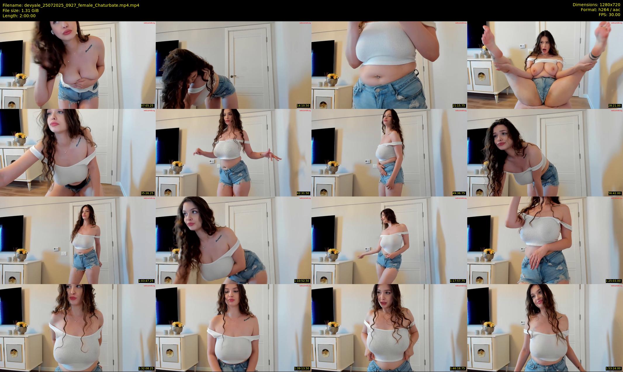 devyale — 120 minute Chaturbate female cam show recording, 720p, Jul 25, 2025