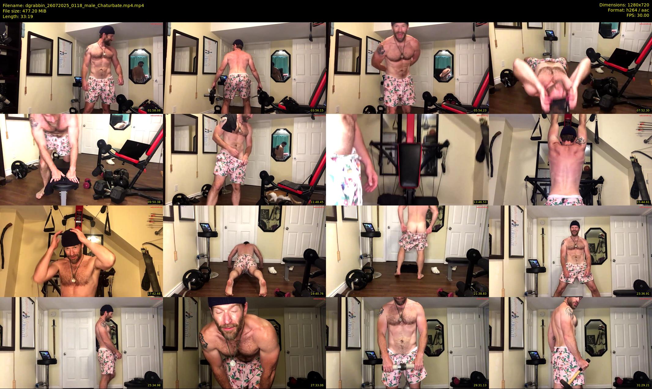 dgrabbin — 34 minute Chaturbate male cam show recording, 720p, Jul 26, 2025