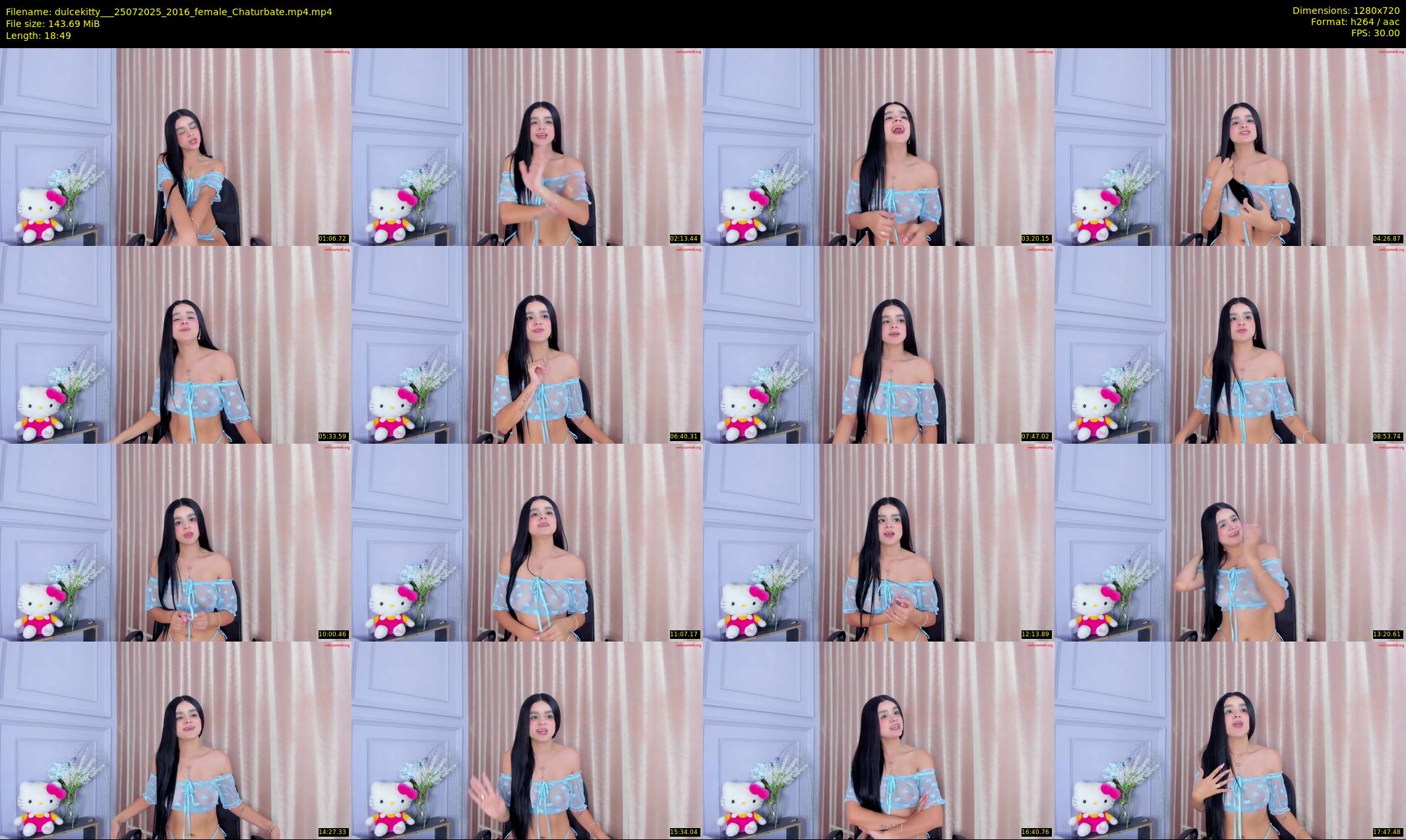 dulcekitty__ — 19 minute Chaturbate female cam show recording, 720p, Jul 25, 2025