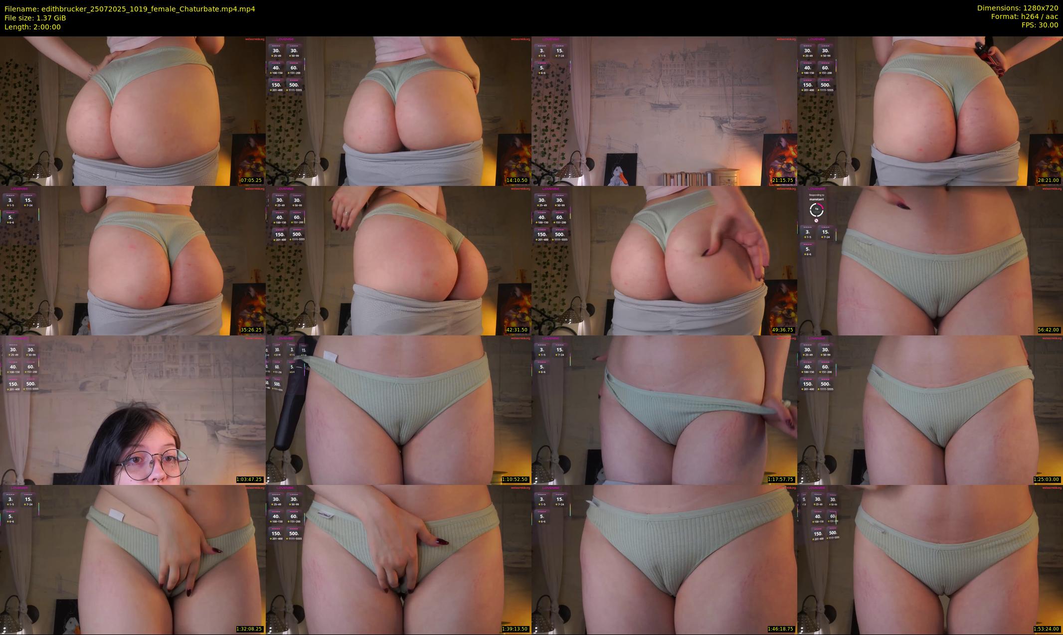 edithbrucker — 120 minute Chaturbate female cam show recording, 720p, Jul 25, 2025