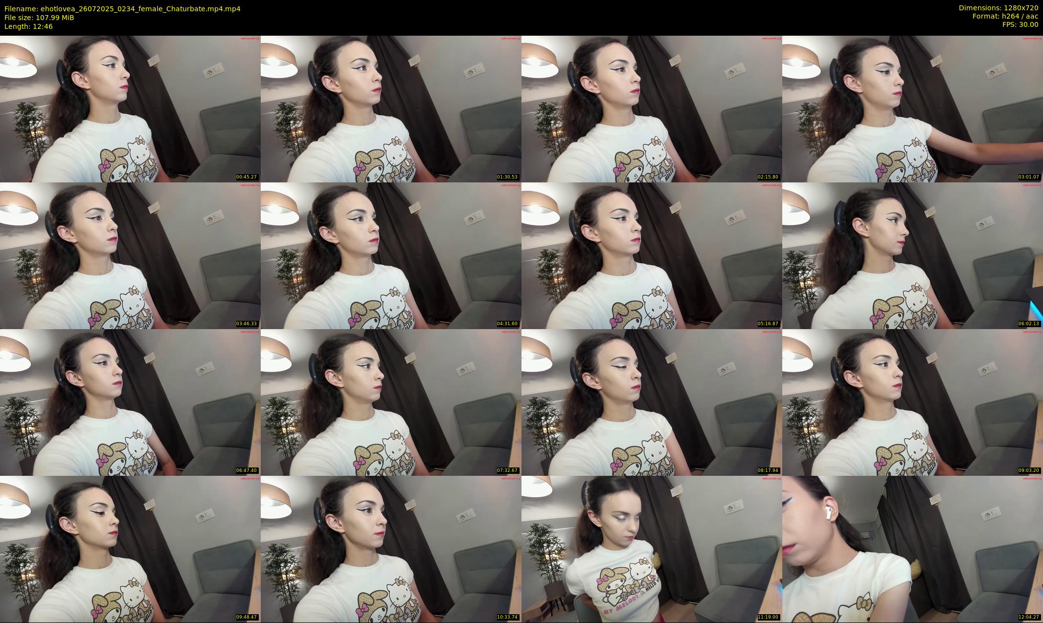 ehotlovea — 13 minute Chaturbate female cam show recording, 720p, Jul 26, 2025