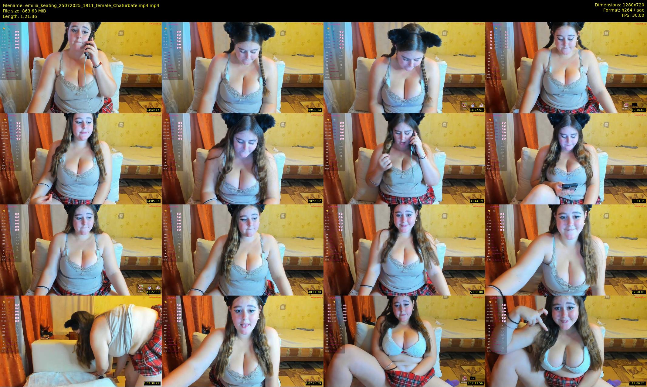 emilia_keating — 82 minute Chaturbate female cam show recording, 720p, Jul 25, 2025