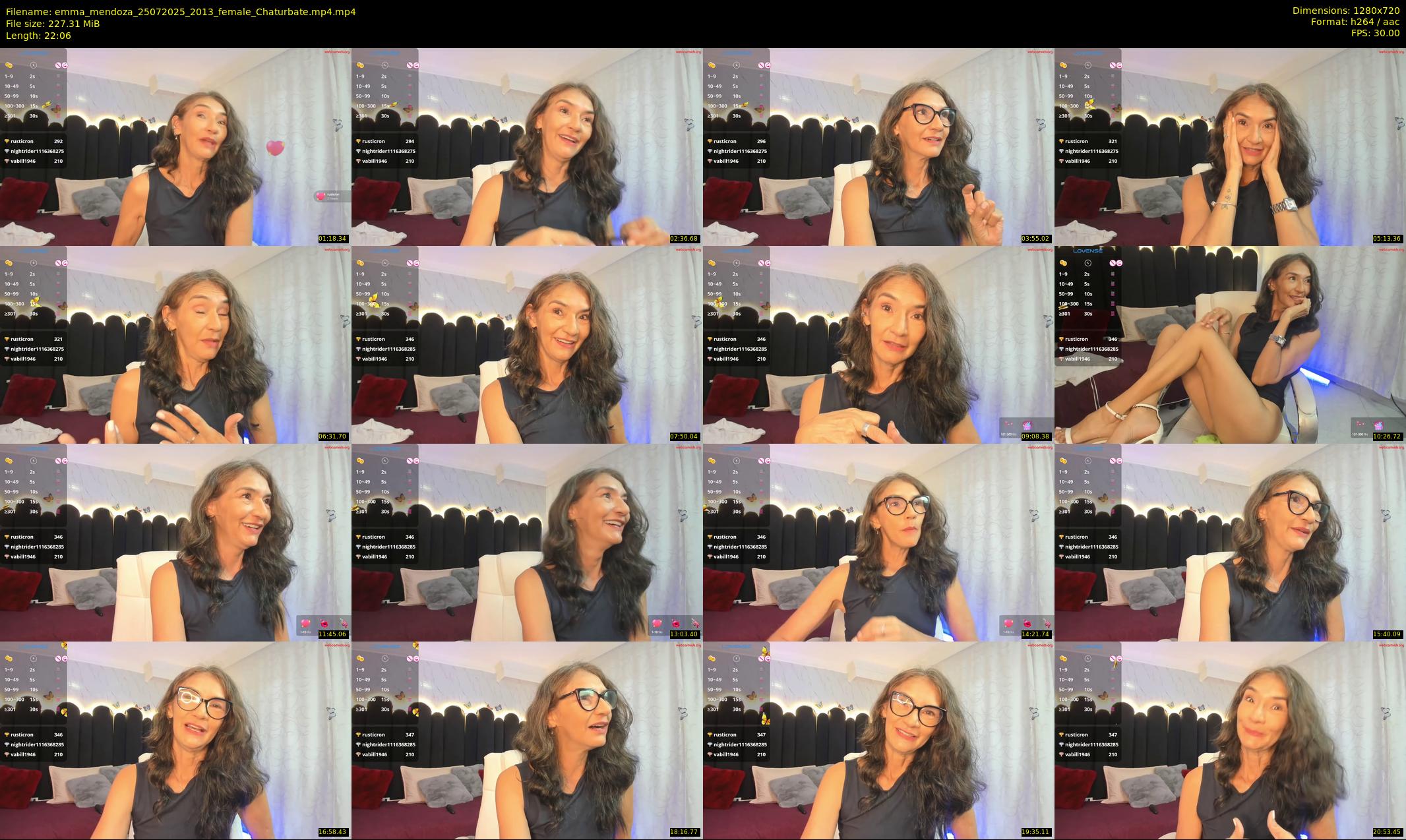 emma_mendoza — 23 minute Chaturbate female cam show recording, 720p, Jul 25, 2025
