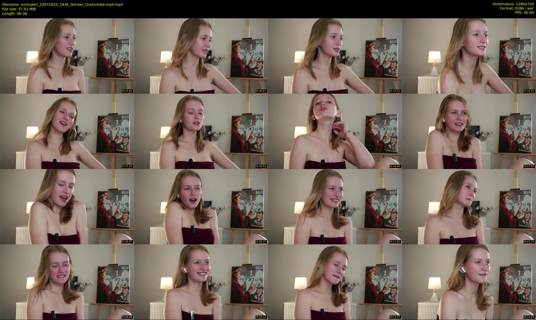 emmyleri — 7 minute Chaturbate female cam show recording, 720p, Jul 25, 2025