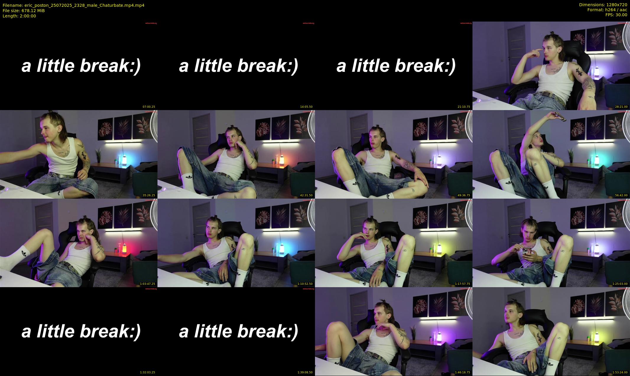 eric_poston — 120 minute Chaturbate male cam show recording, 720p, Jul 25, 2025
