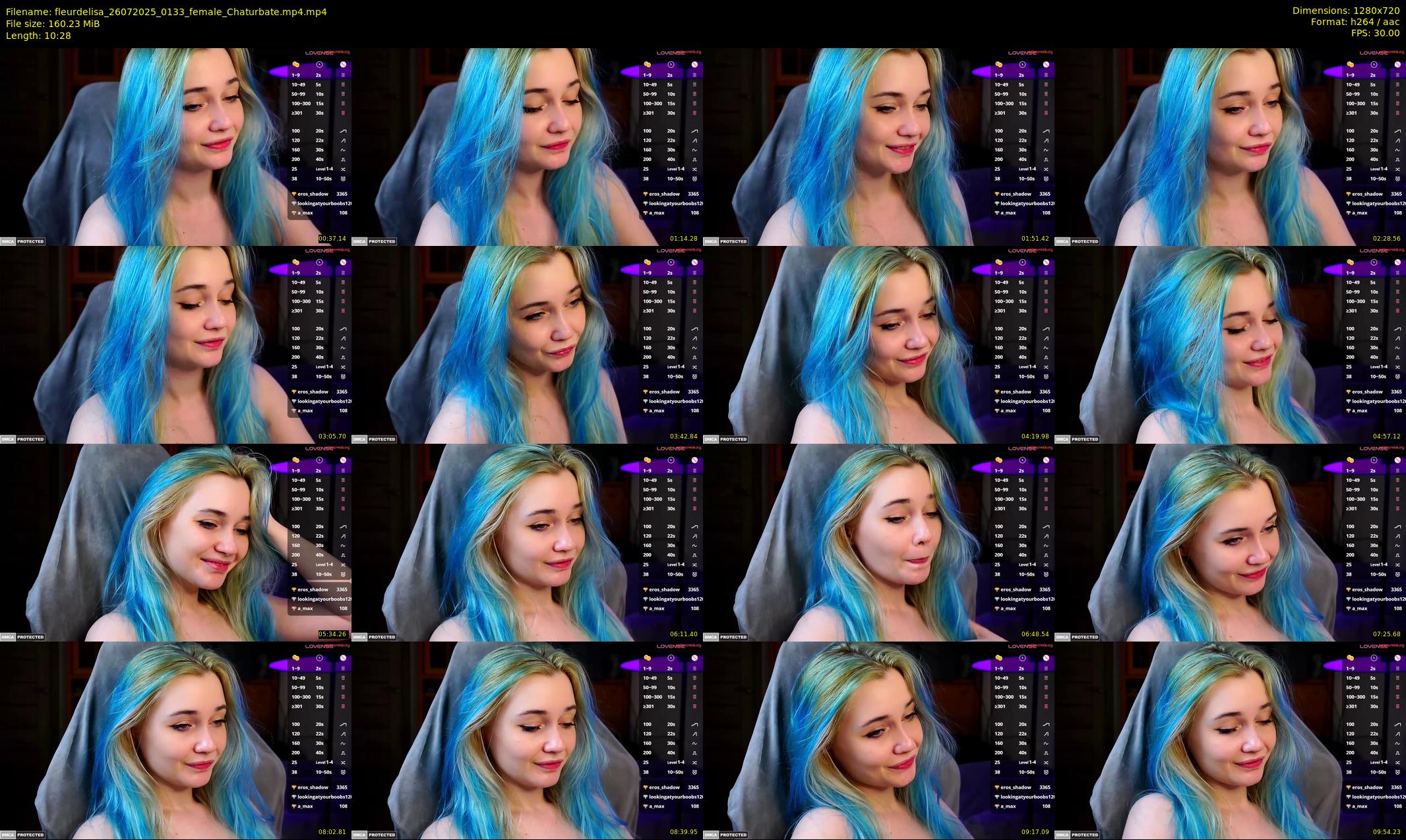 fleurdelisa — 11 minute Chaturbate female cam show recording, 720p, Jul 26, 2025