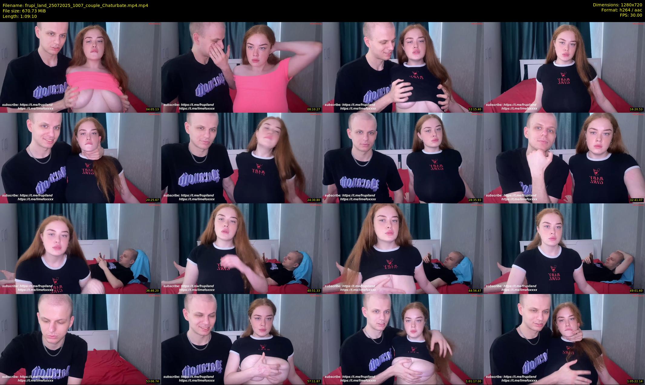 frupi_land — 70 minute Chaturbate couple cam show recording, 720p, Jul 25, 2025