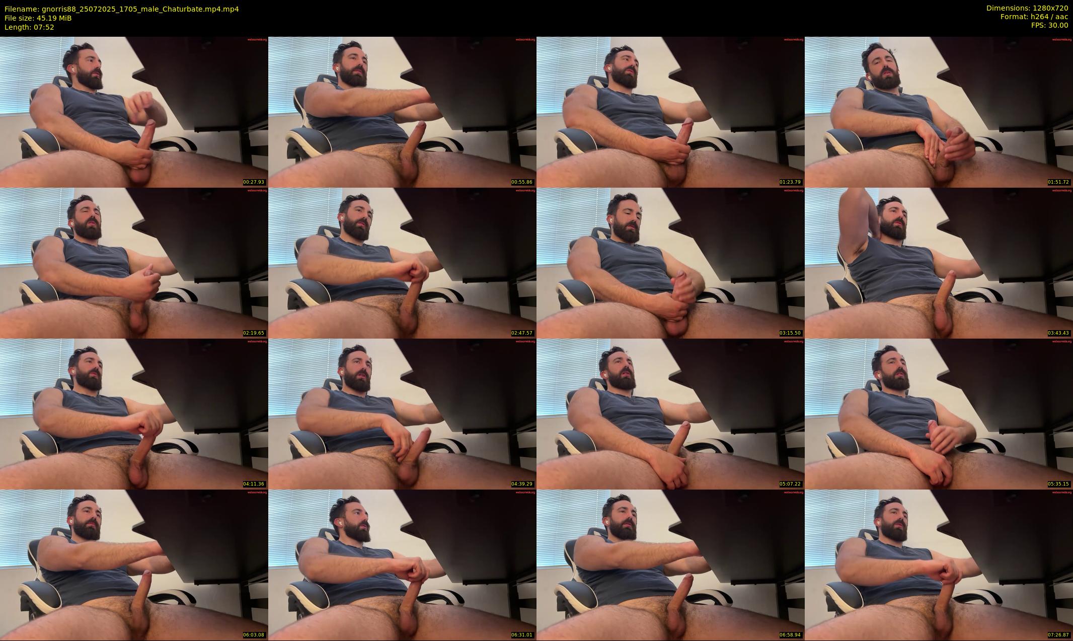 gnorris88 — 8 minute Chaturbate male cam show recording, 720p, Jul 25, 2025