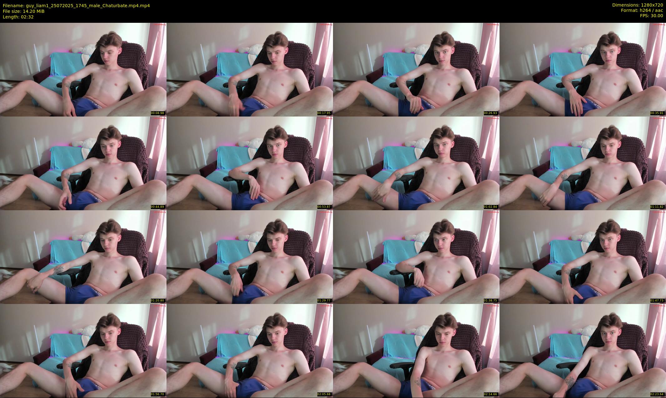 guy_liam1 — 3 minute Chaturbate male cam show recording, 720p, Jul 25, 2025