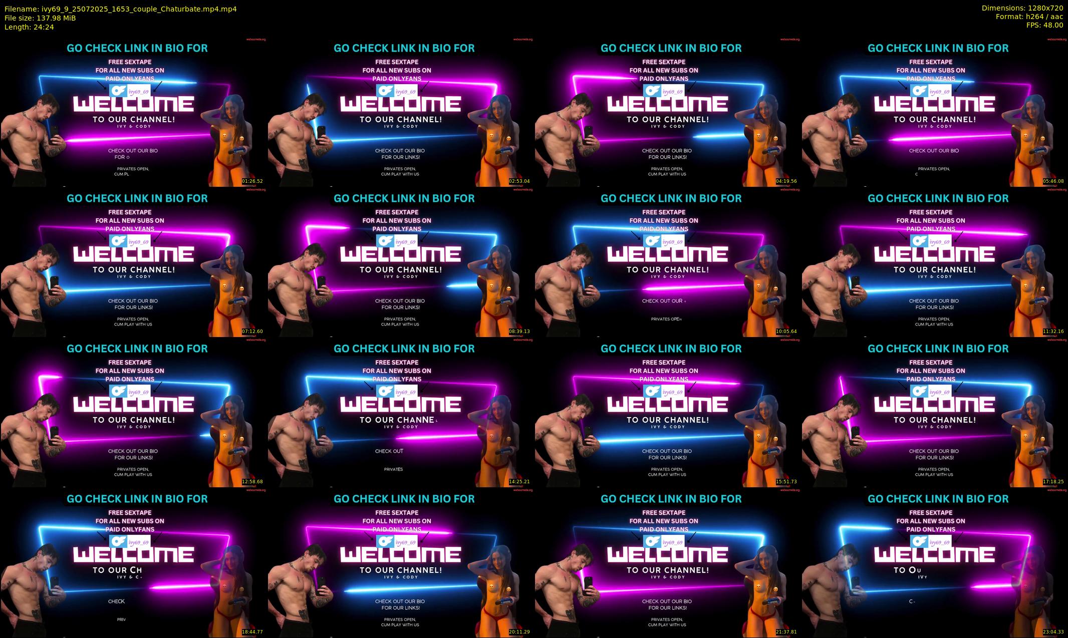ivy69_9 — 25 minute Chaturbate couple cam show recording, 720p, Jul 25, 2025