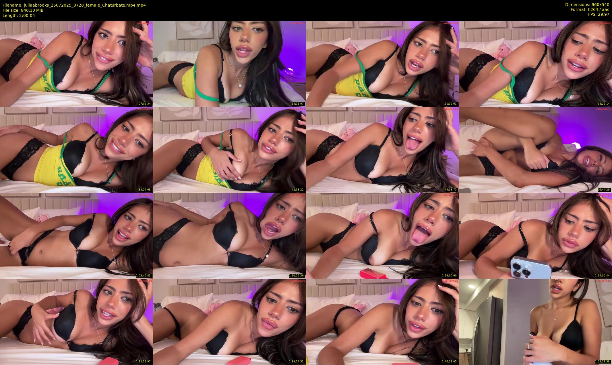 juliaabrooks — 121 minute Chaturbate female cam show recording, 480p, Jul 25, 2025