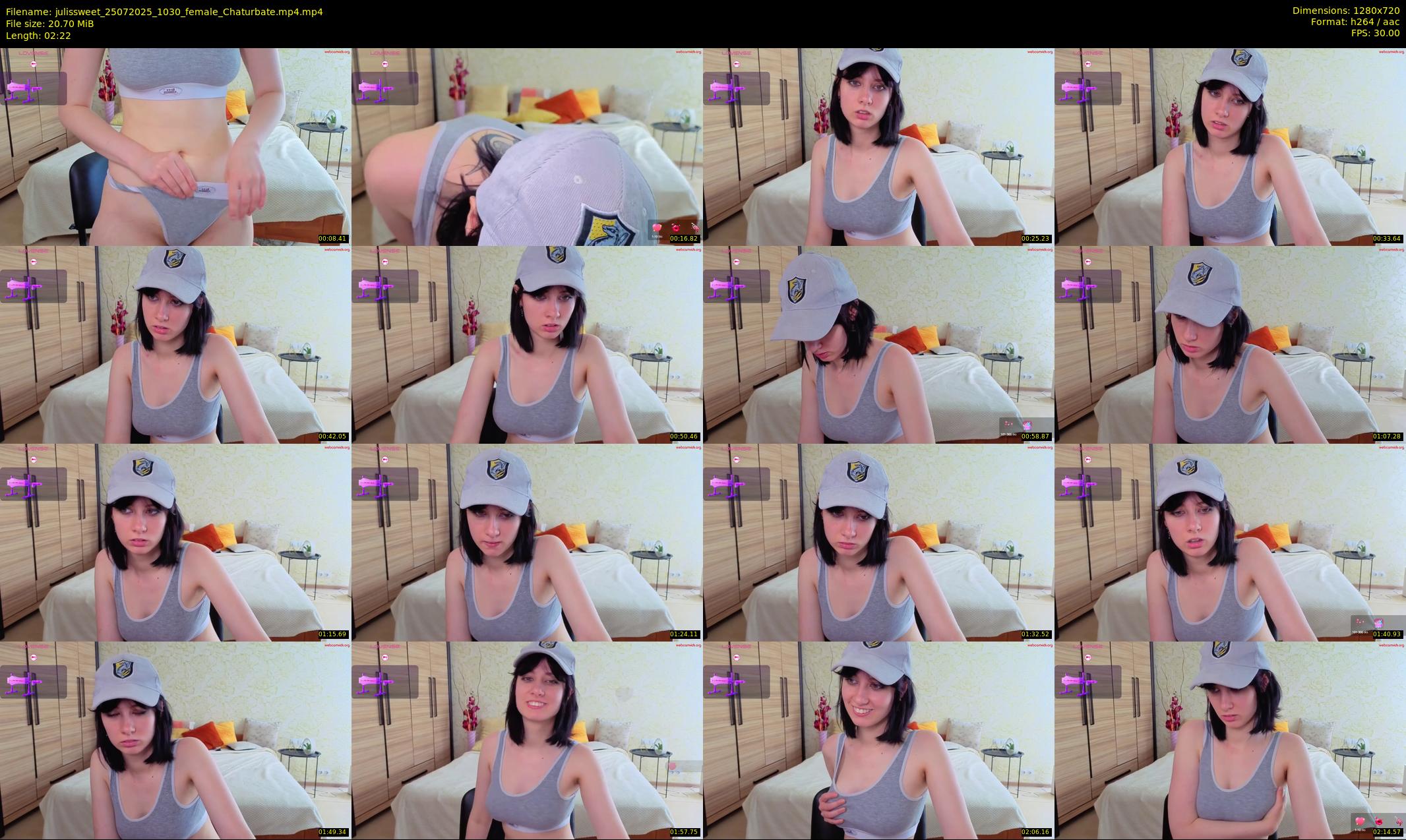 julissweet — 3 minute Chaturbate female cam show recording, 720p, Jul 25, 2025