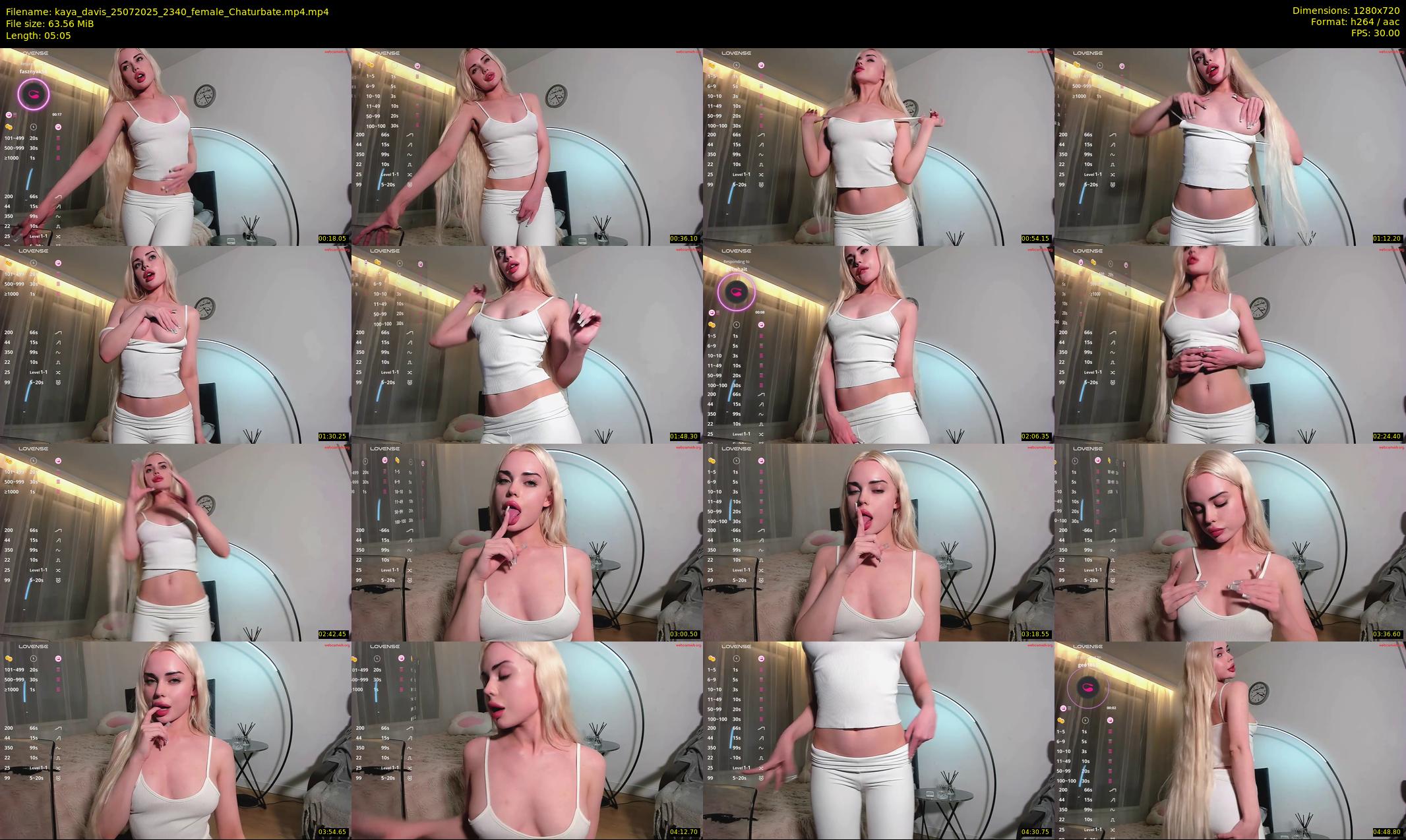 kaya_davis — 6 minute Chaturbate female cam show recording, 720p, Jul 25, 2025