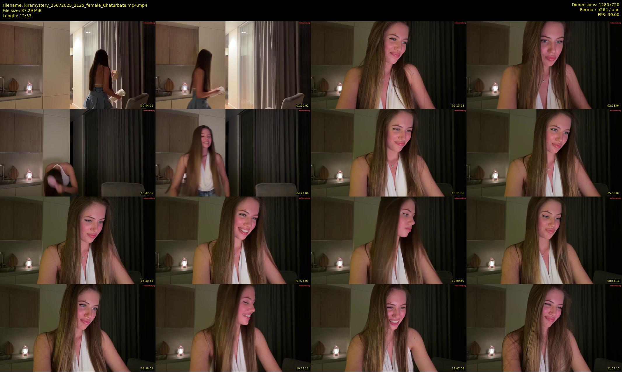 kiramystery — 13 minute Chaturbate female cam show recording, 720p, Jul 25, 2025