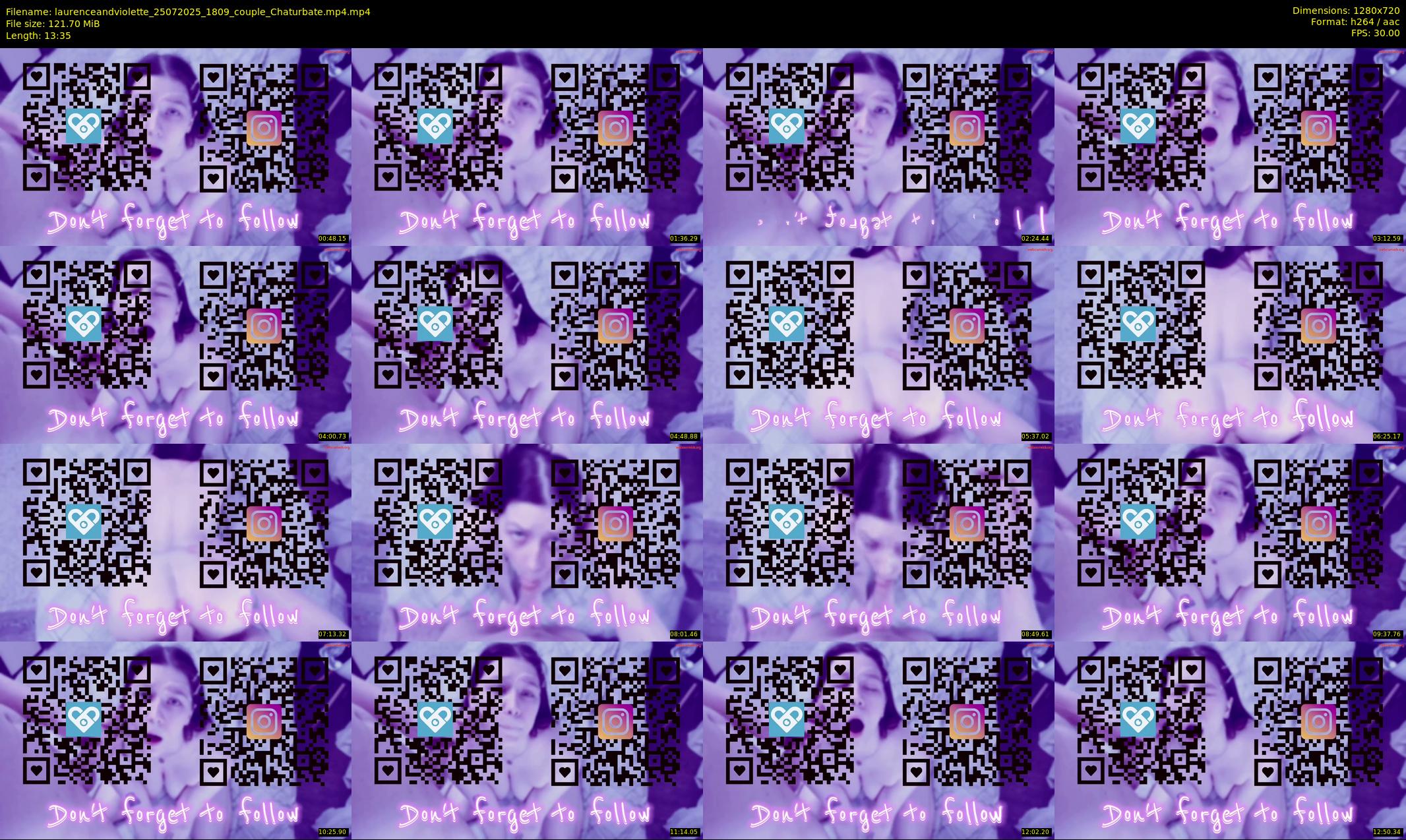 laurenceandviolette — 14 minute Chaturbate couple cam show recording, 720p, Jul 25, 2025