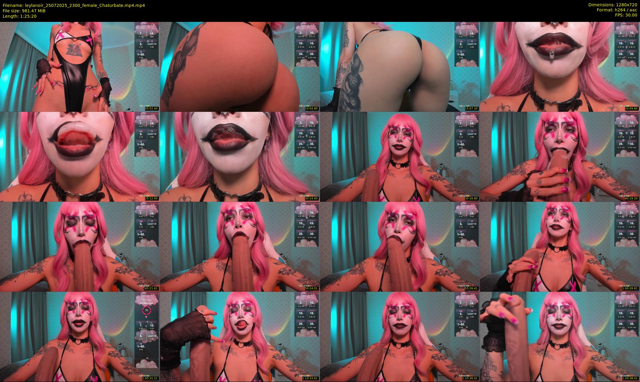 leylanoir — 86 minute Chaturbate female cam show recording, 720p, Jul 25, 2025