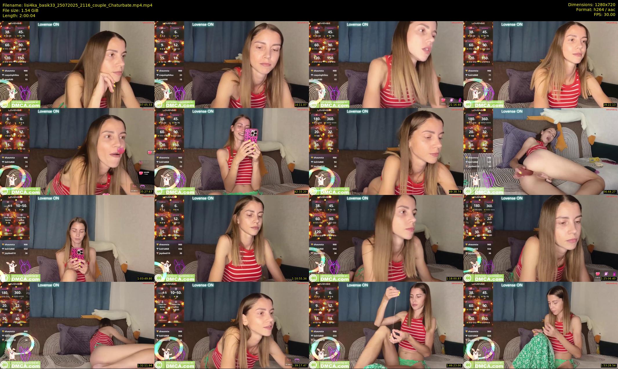 lisi4ka_basik33 — 121 minute Chaturbate couple cam show recording, 720p, Jul 25, 2025