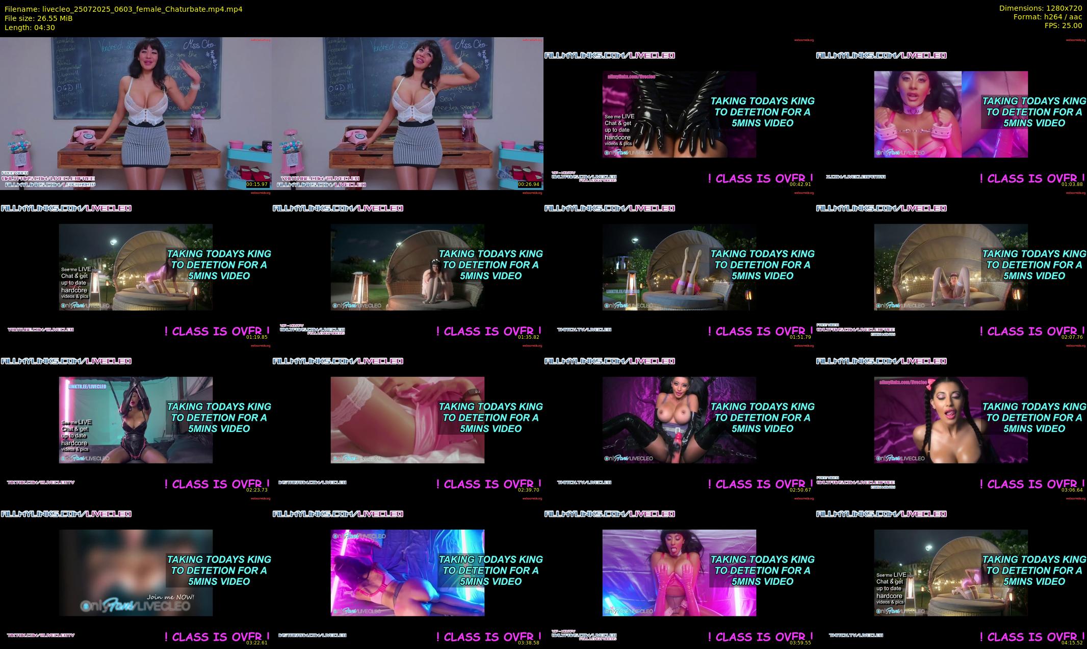 livecleo — 5 minute Chaturbate female cam show recording, 720p, Jul 25, 2025