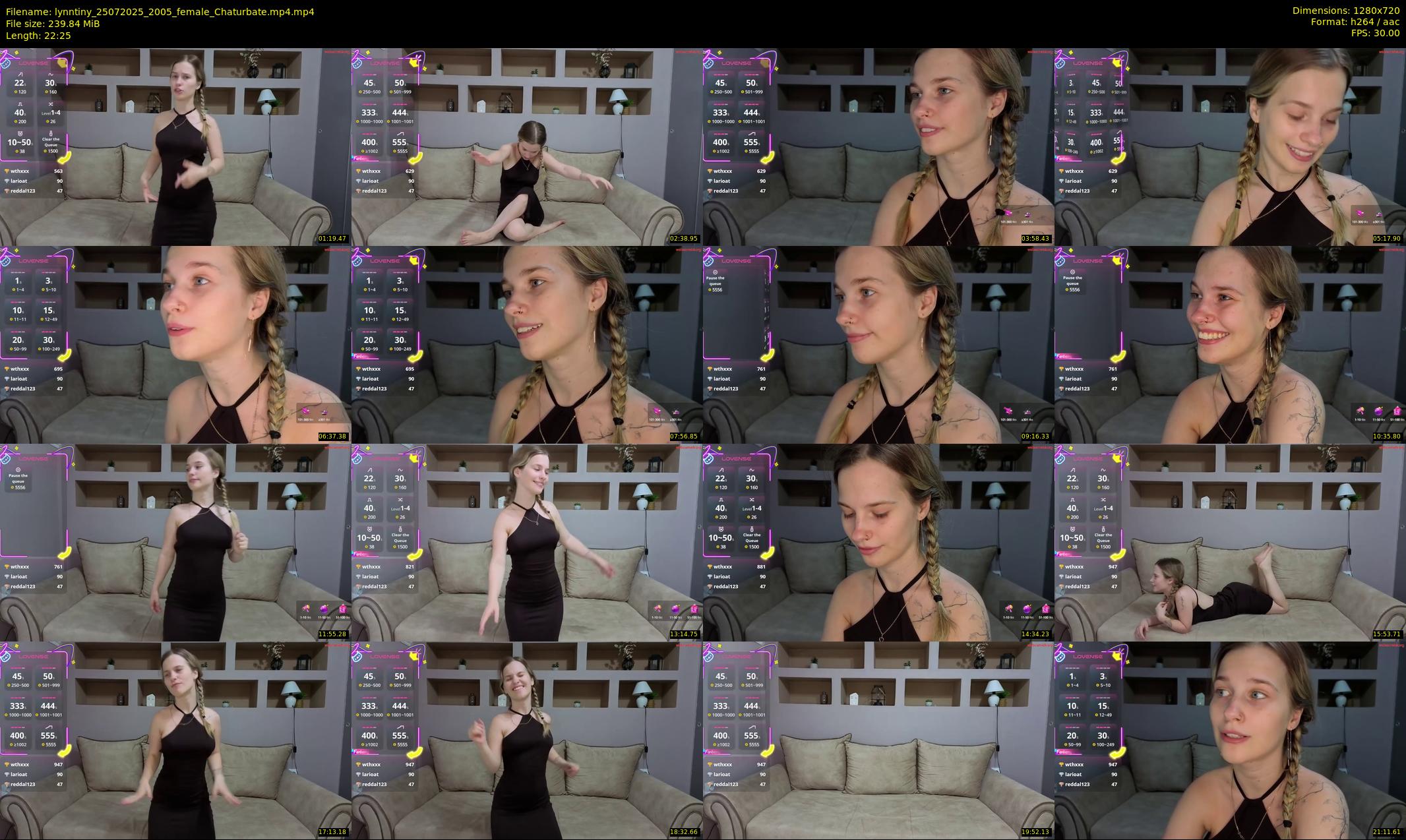 lynntiny — 23 minute Chaturbate female cam show recording, 720p, Jul 25, 2025