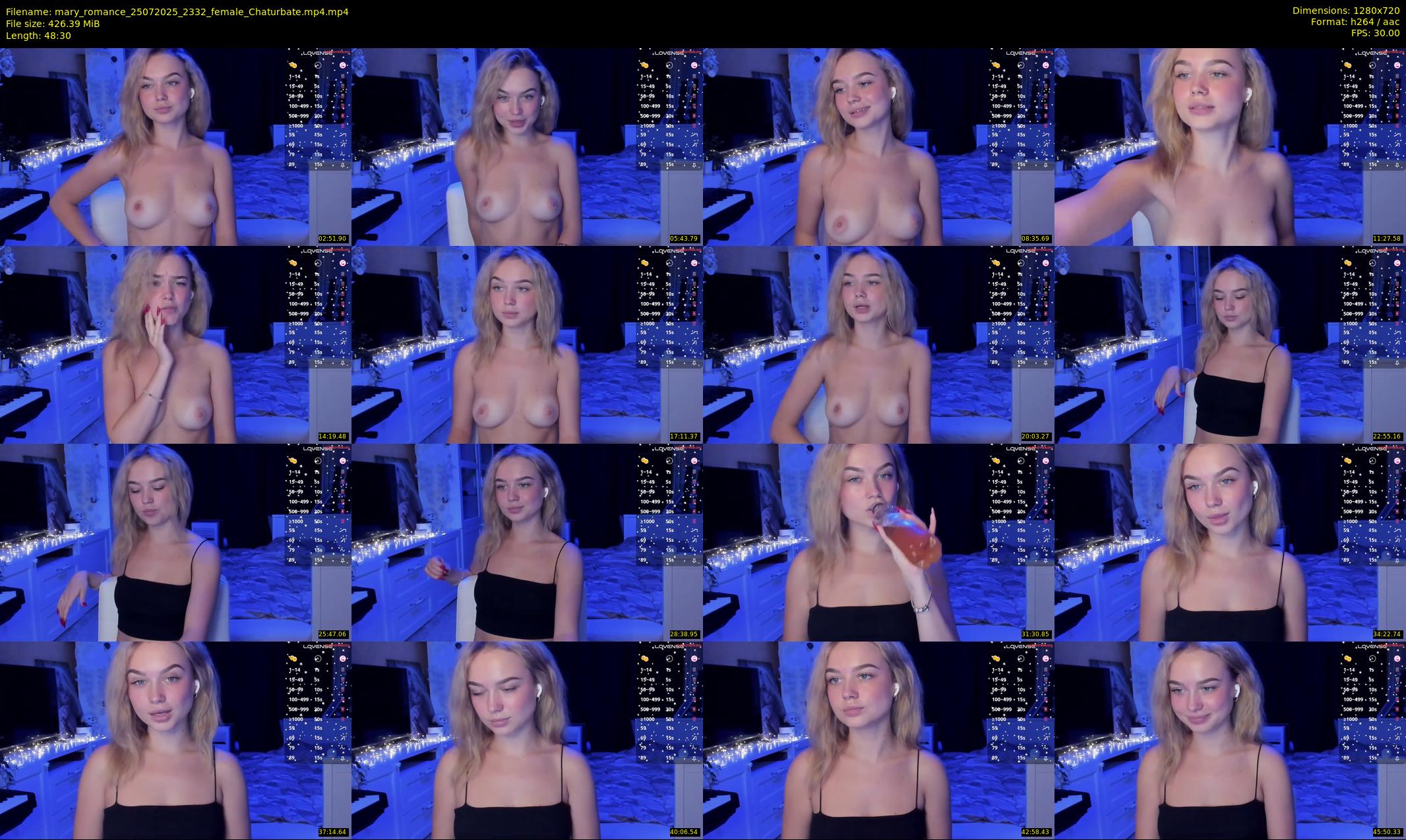 mary_romance — 49 minute Chaturbate female cam show recording, 720p, Jul 25, 2025