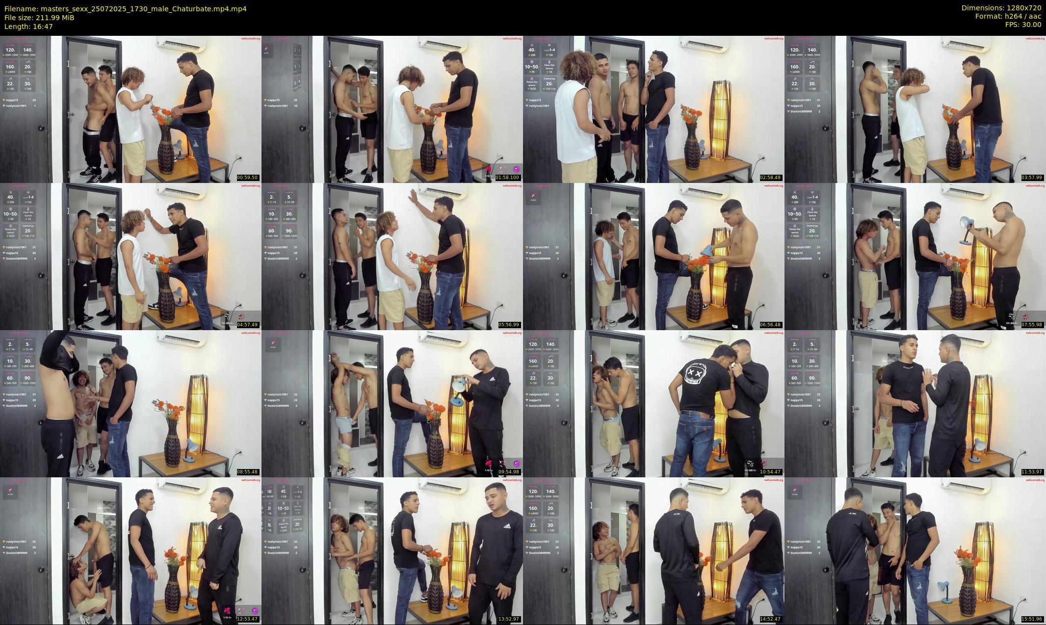 masters_sexx — 17 minute Chaturbate male cam show recording, 720p, Jul 25, 2025