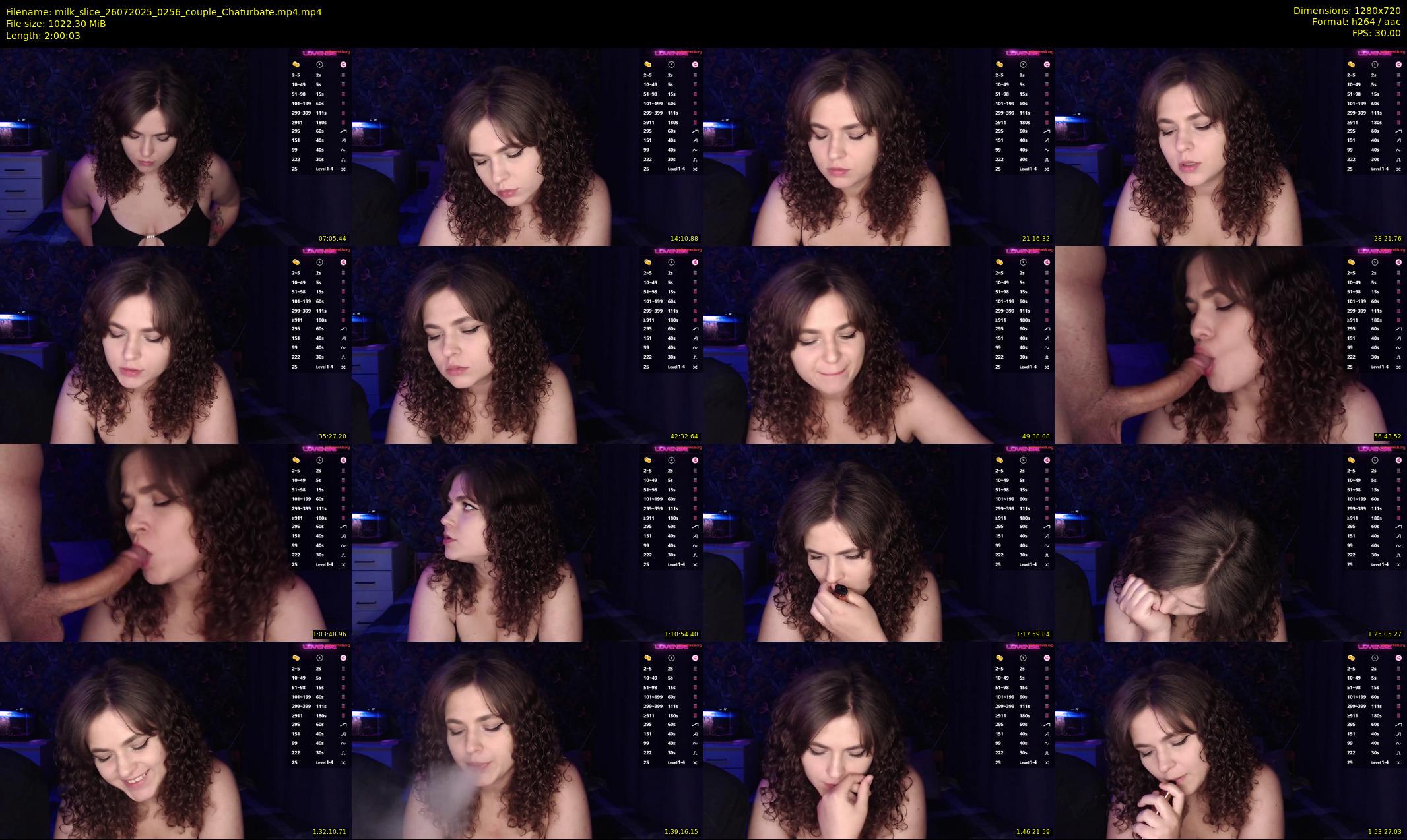 milk_slice — 121 minute Chaturbate couple cam show recording, 720p, Jul 26, 2025
