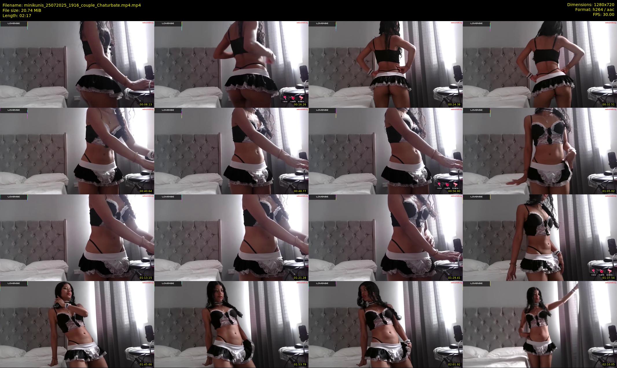 minikunis — 3 minute Chaturbate couple cam show recording, 720p, Jul 25, 2025