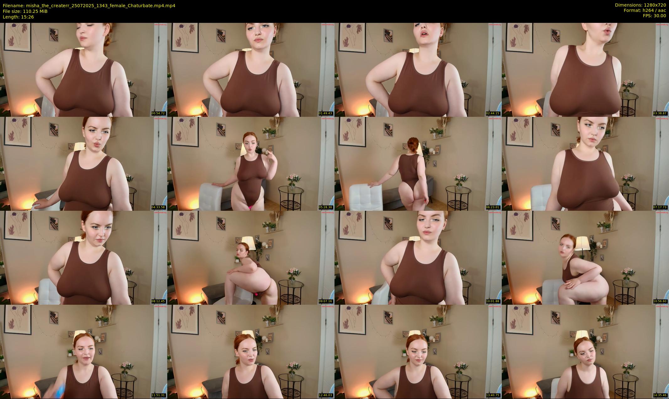 misha_the_createrr — 16 minute Chaturbate female cam show recording, 720p, Jul 25, 2025