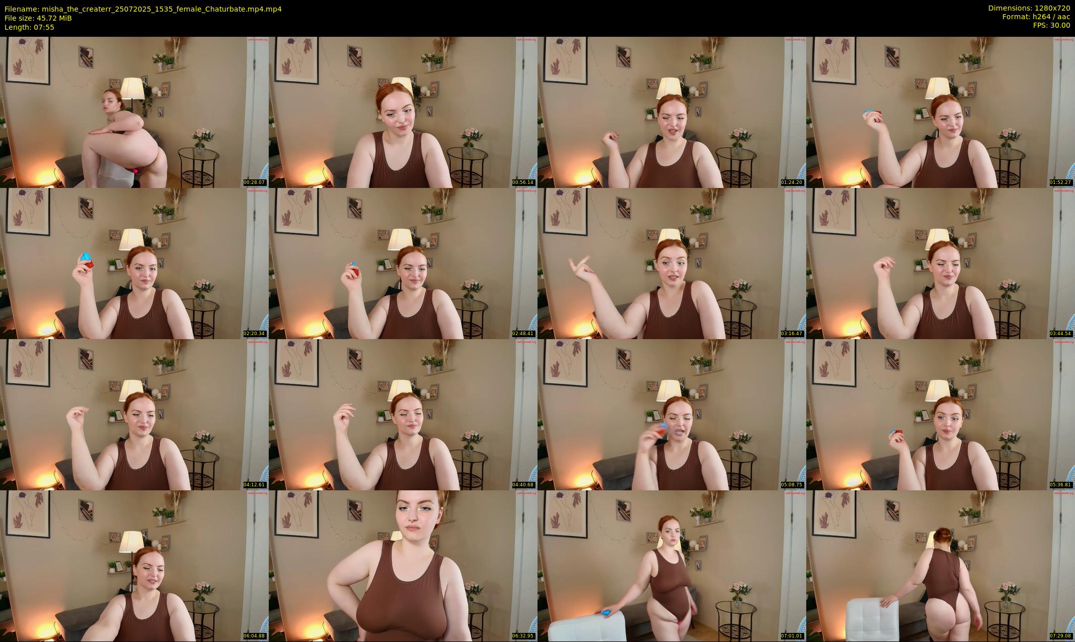 misha_the_createrr — 8 minute Chaturbate female cam show recording, 720p, Jul 25, 2025