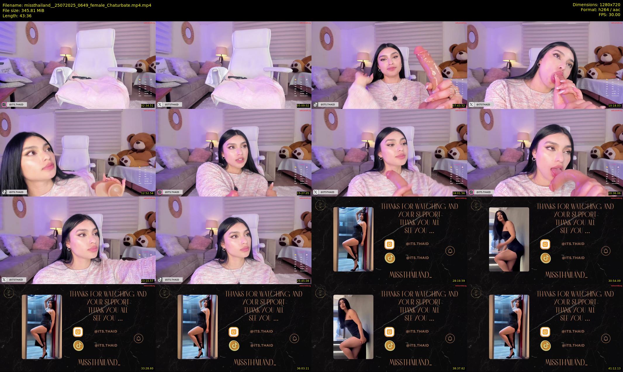 missthailand_ — 44 minute Chaturbate female cam show recording, 720p, Jul 25, 2025