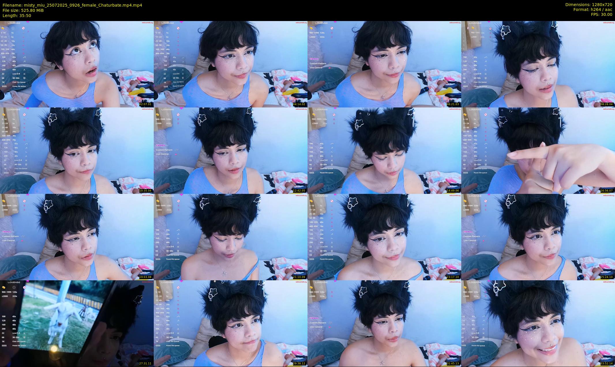 misty_miu — 36 minute Chaturbate female cam show recording, 720p, Jul 25, 2025