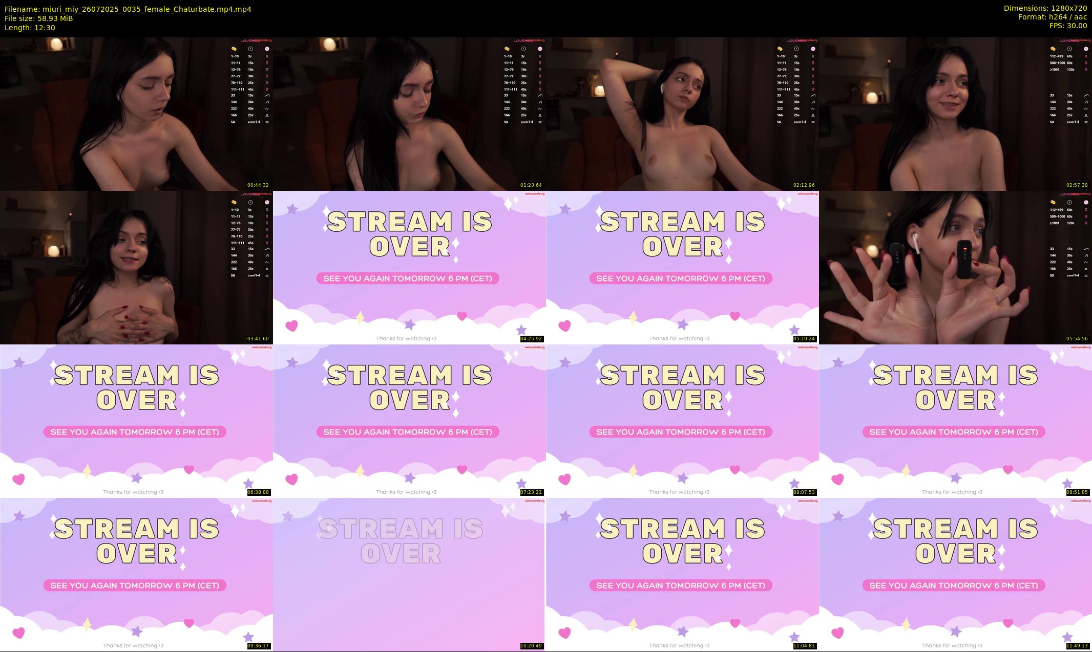 miuri_miy — 13 minute Chaturbate female cam show recording, 720p, Jul 26, 2025