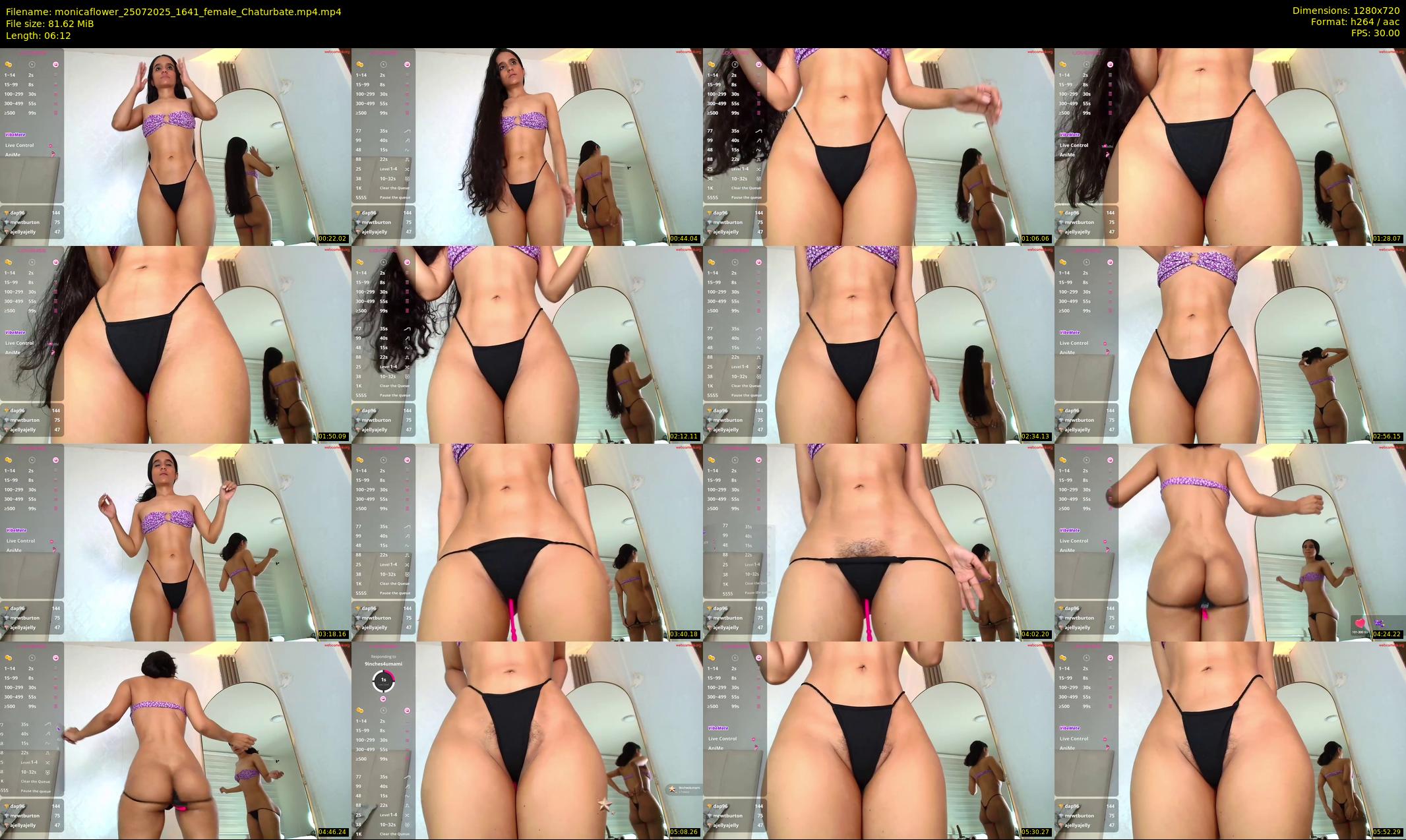 monicaflower — 7 minute Chaturbate female cam show recording, 720p, Jul 25, 2025