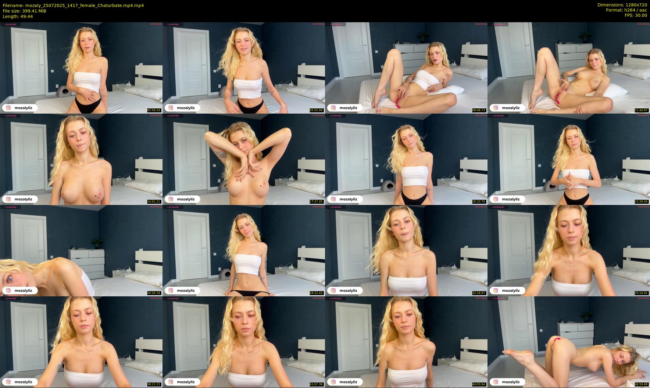 mozaly — 50 minute Chaturbate female cam show recording, 720p, Jul 25, 2025
