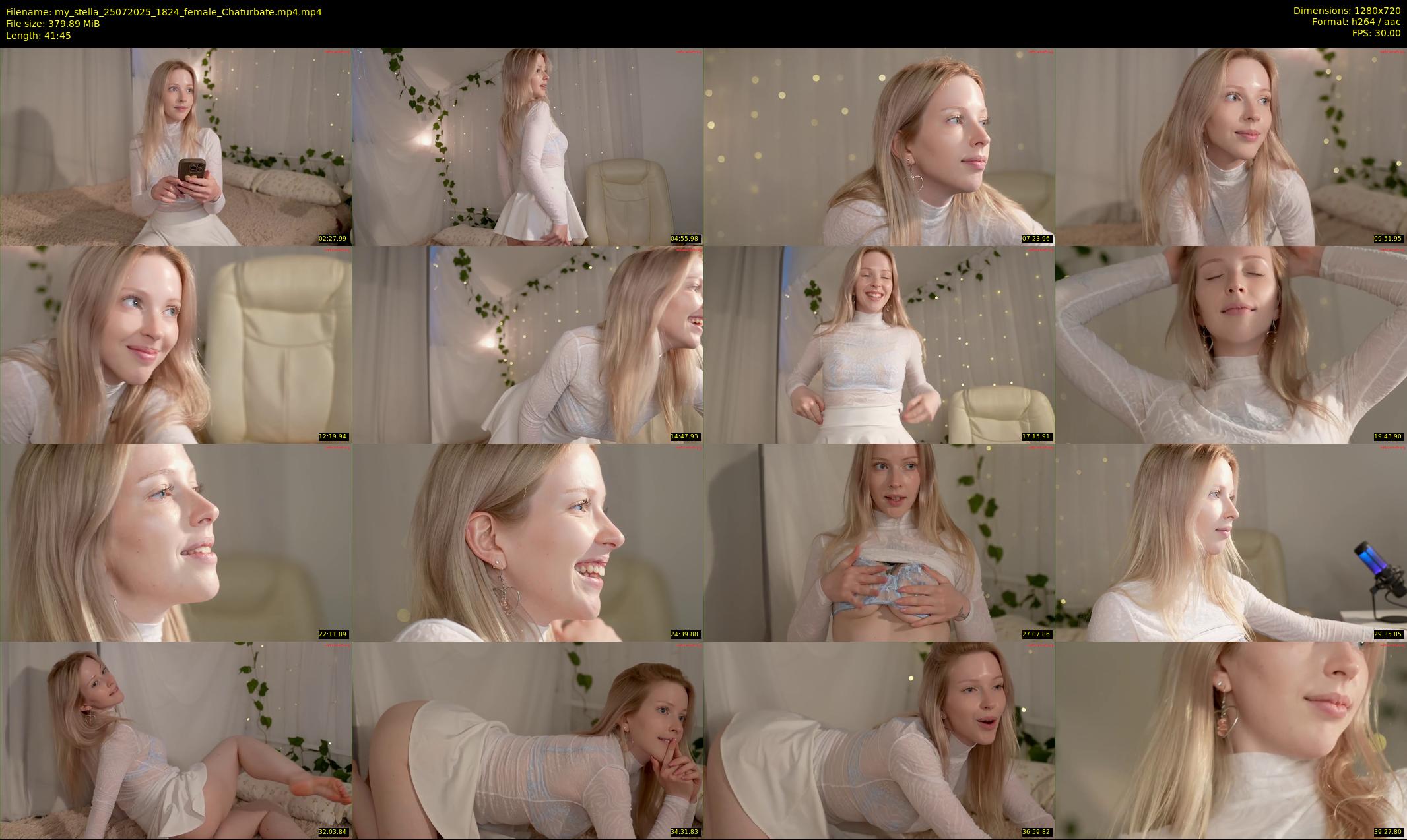 my_stella — 42 minute Chaturbate female cam show recording, 720p, Jul 25, 2025
