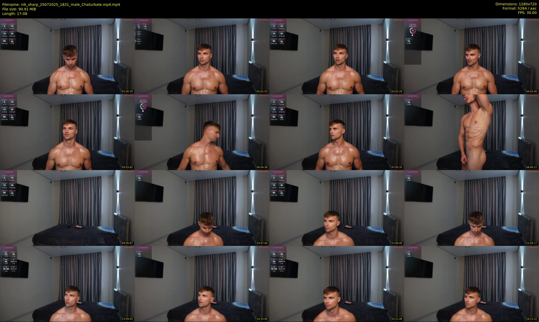 nik_sharp — 18 minute Chaturbate male cam show recording, 720p, Jul 25, 2025