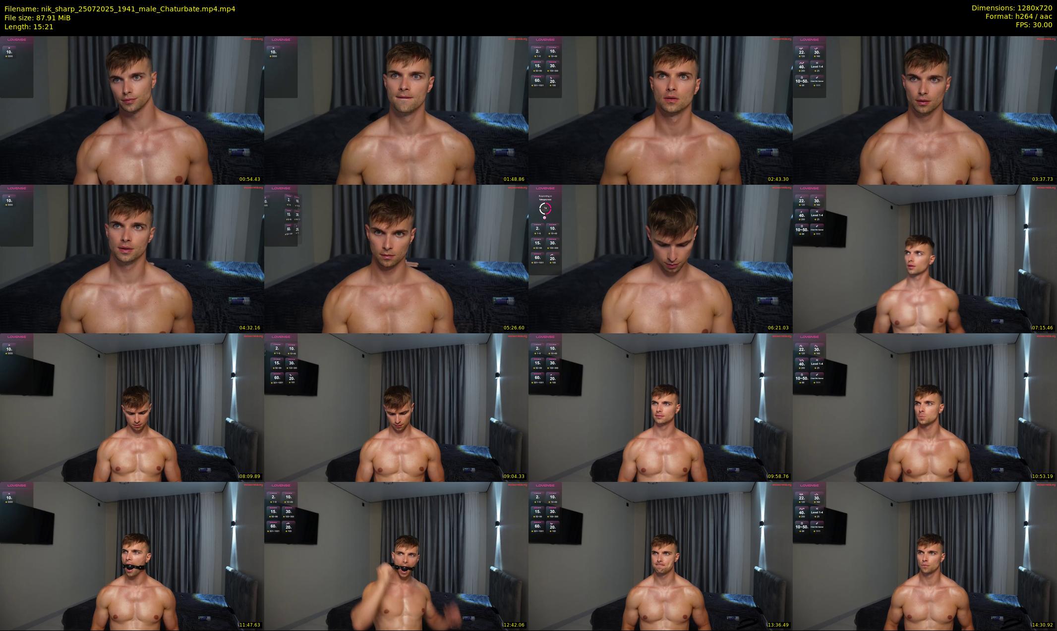 nik_sharp — 16 minute Chaturbate male cam show recording, 720p, Jul 25, 2025