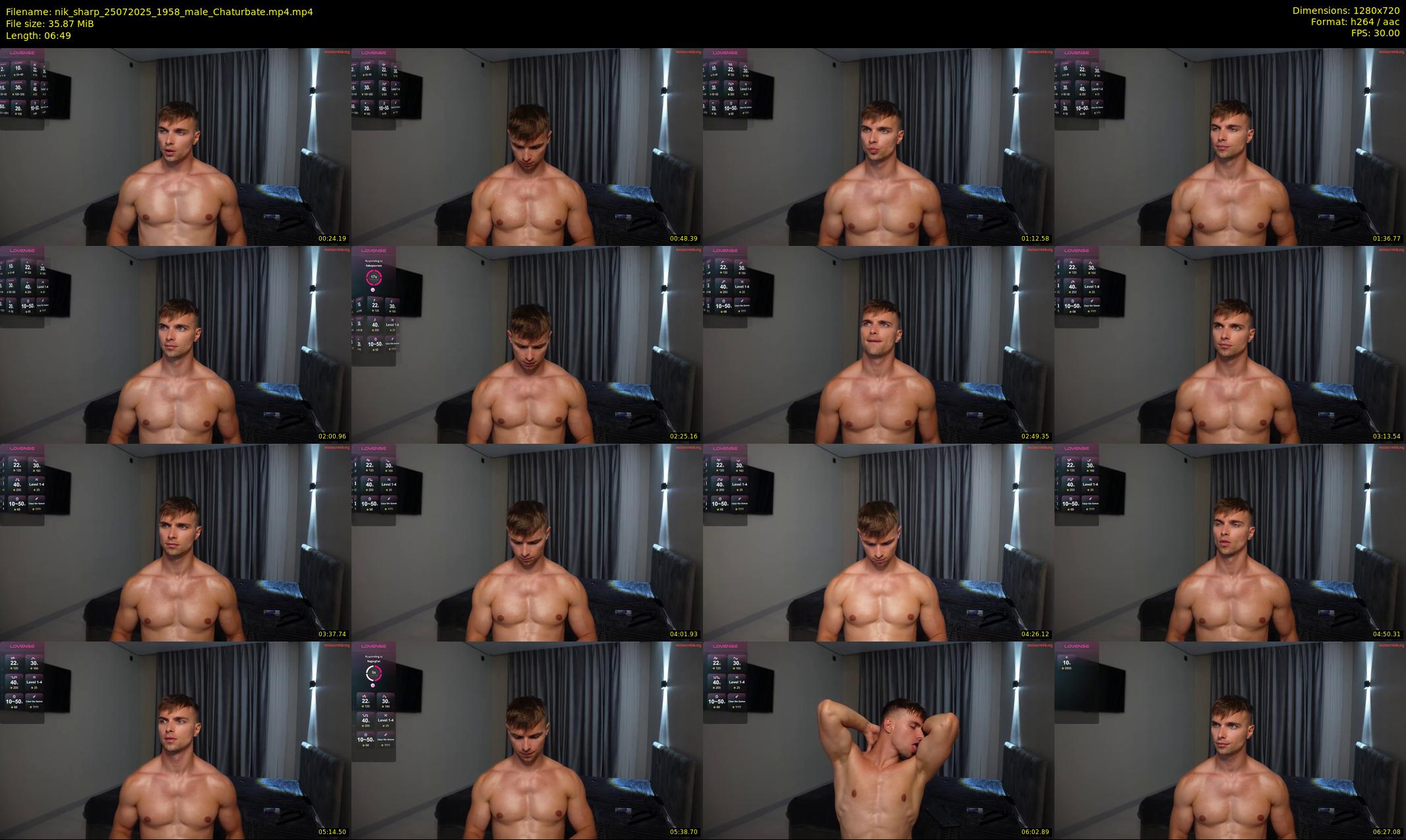 nik_sharp — 7 minute Chaturbate male cam show recording, 720p, Jul 25, 2025
