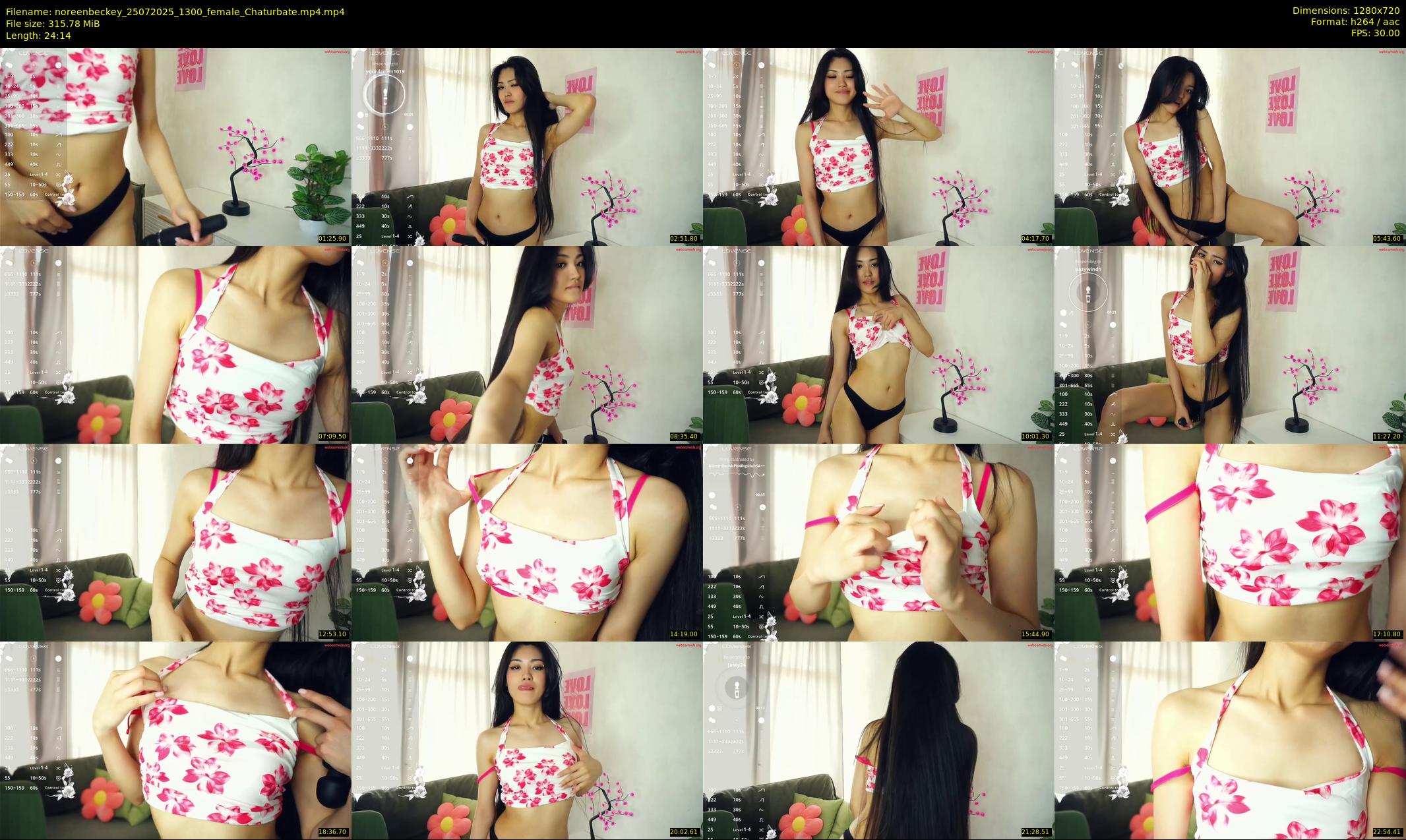 noreenbeckey — 25 minute Chaturbate female cam show recording, 720p, Jul 25, 2025