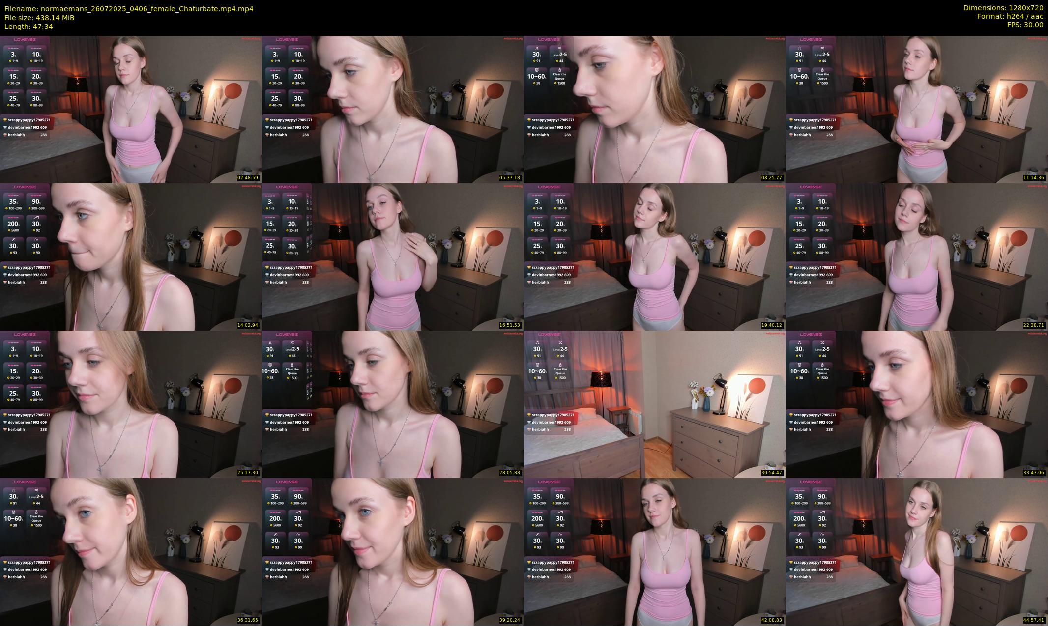 normaemans — 48 minute Chaturbate female cam show recording, 720p, Jul 26, 2025