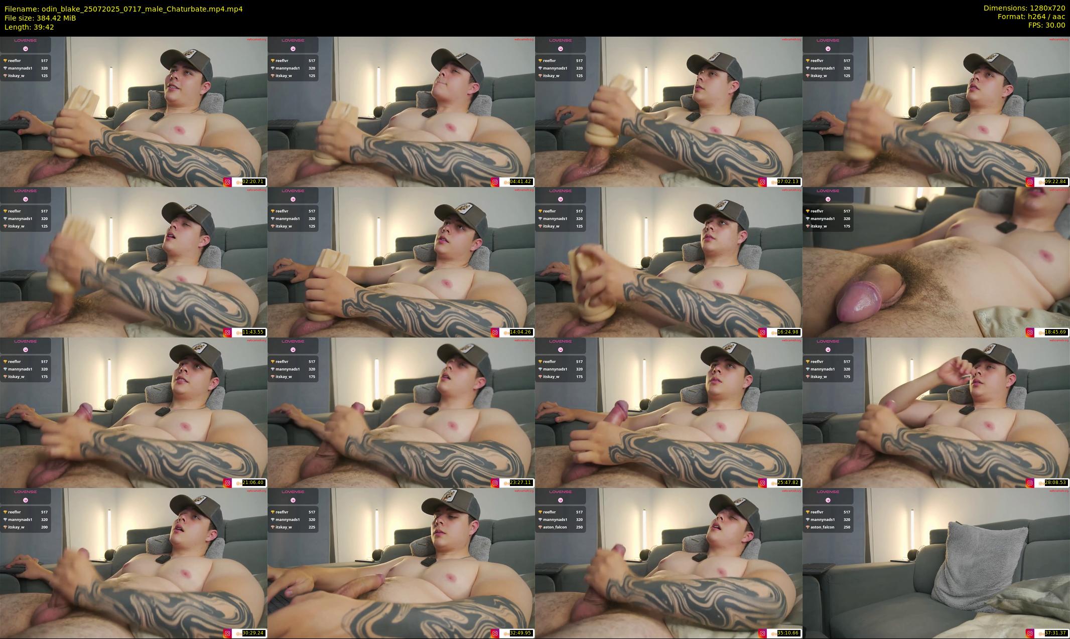 odin_blake — 40 minute Chaturbate male cam show recording, 720p, Jul 25, 2025