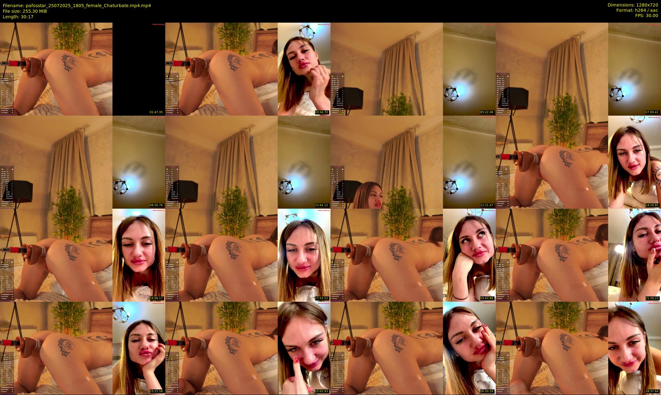 pafosstar — 31 minute Chaturbate female cam show recording, 720p, Jul 25, 2025