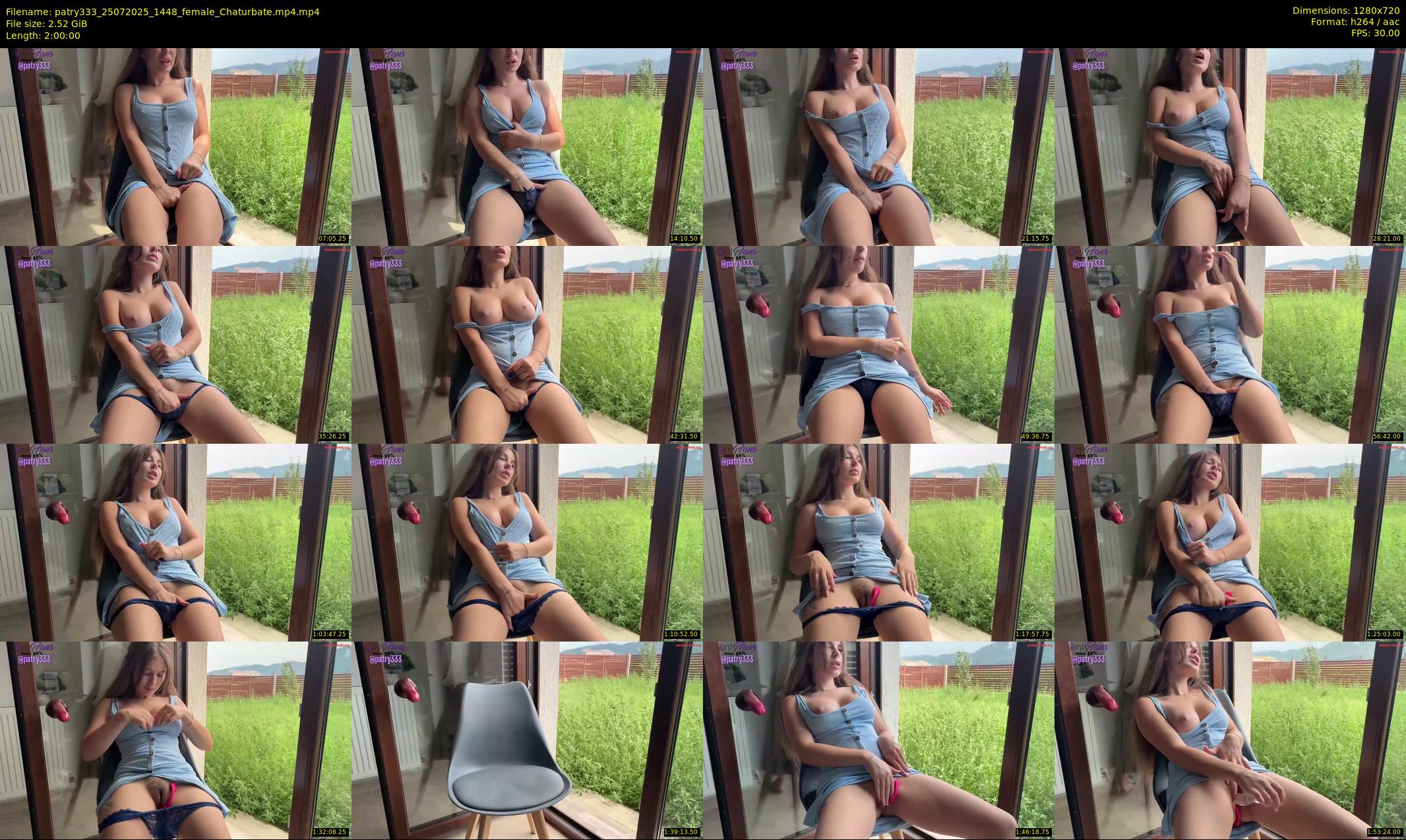 patry333 — 120 minute Chaturbate female cam show recording, 720p, Jul 25, 2025