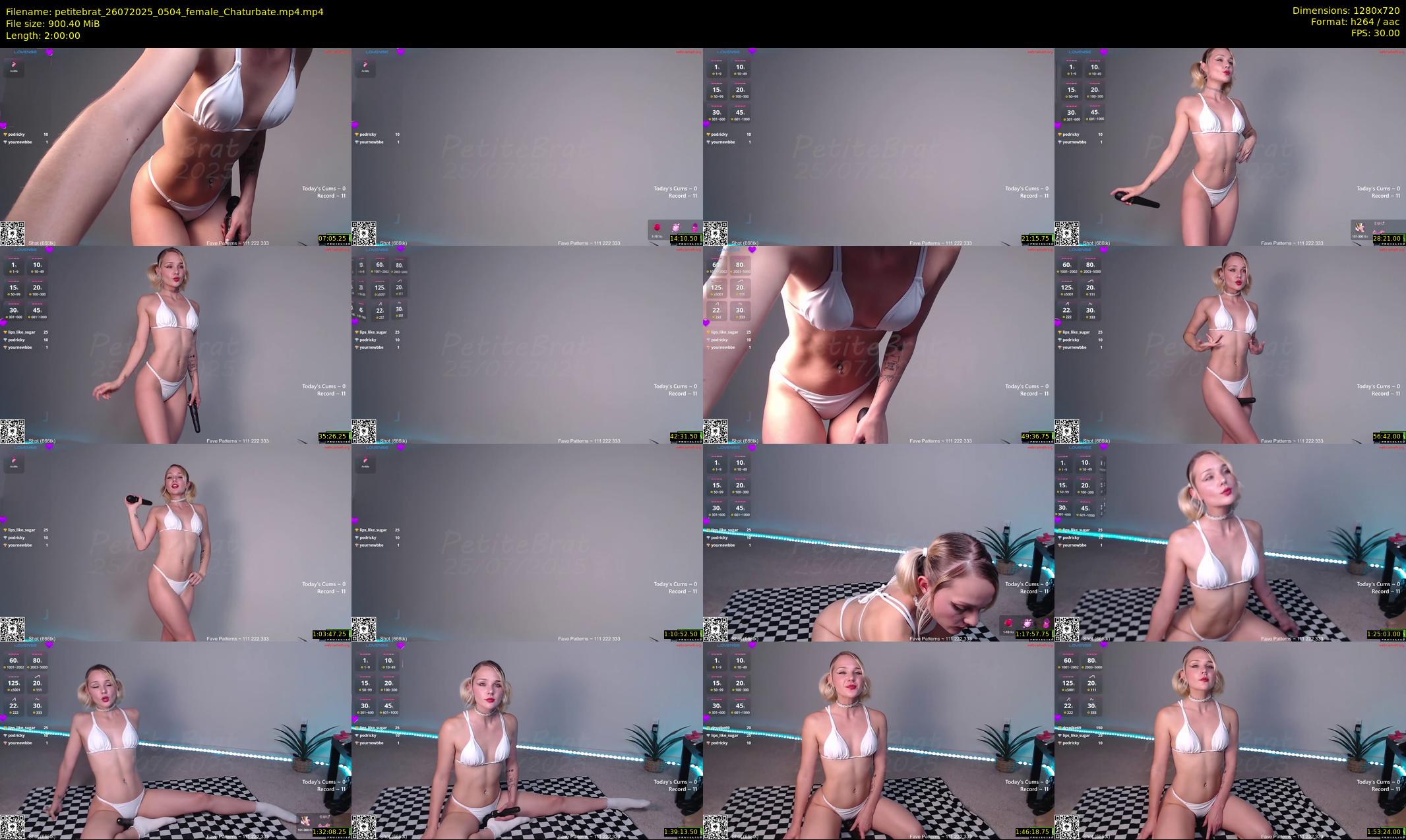 petitebrat — 120 minute Chaturbate female cam show recording, 720p, Jul 26, 2025