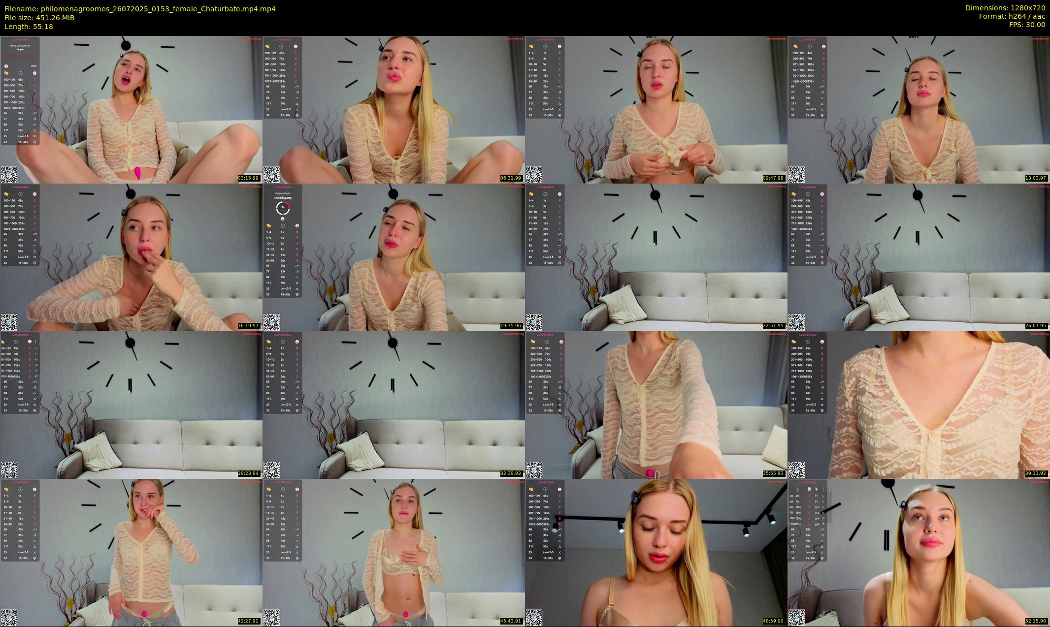 philomenagroomes — 56 minute Chaturbate female cam show recording, 720p, Jul 26, 2025