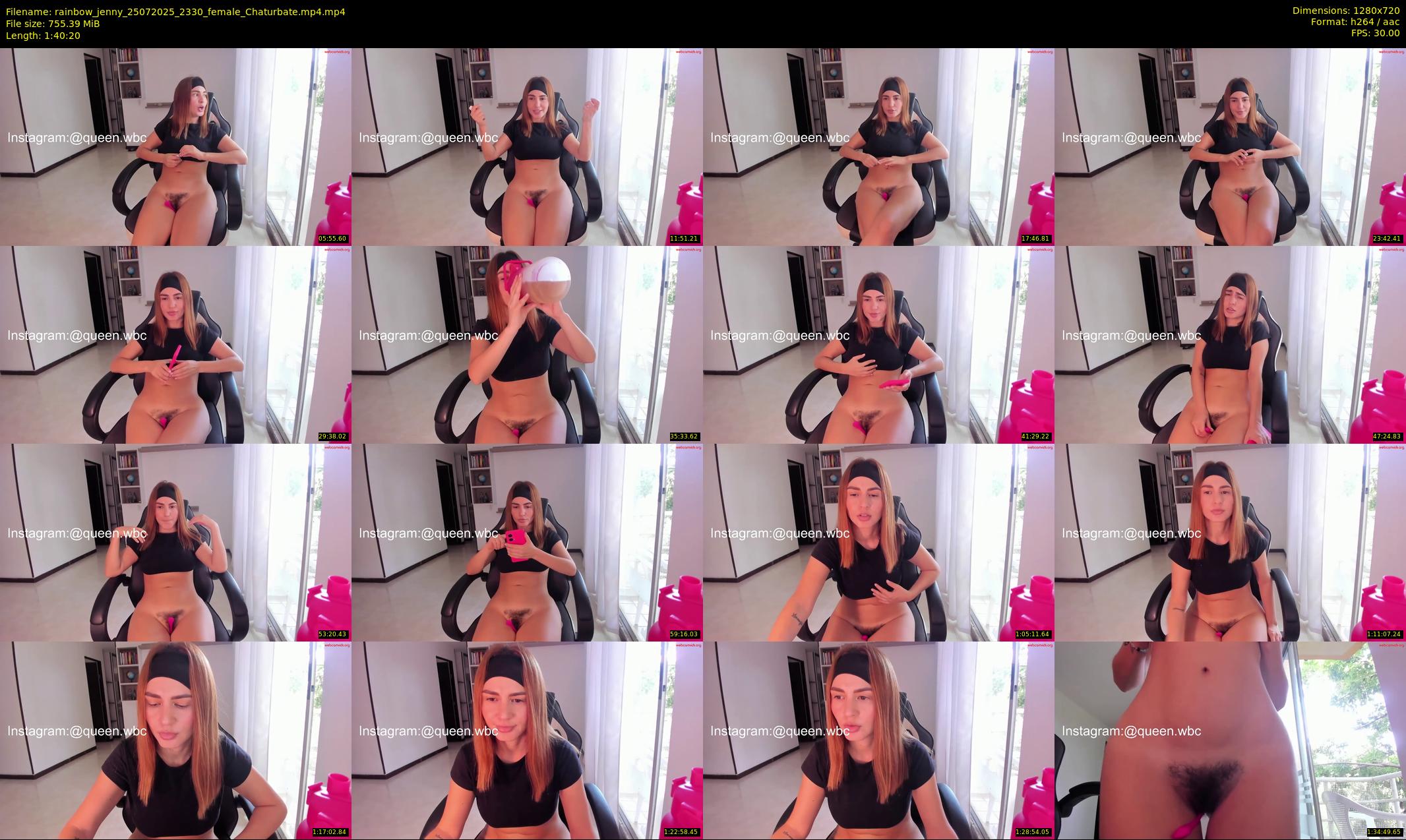 rainbow_jenny — 101 minute Chaturbate female cam show recording, 720p, Jul 25, 2025