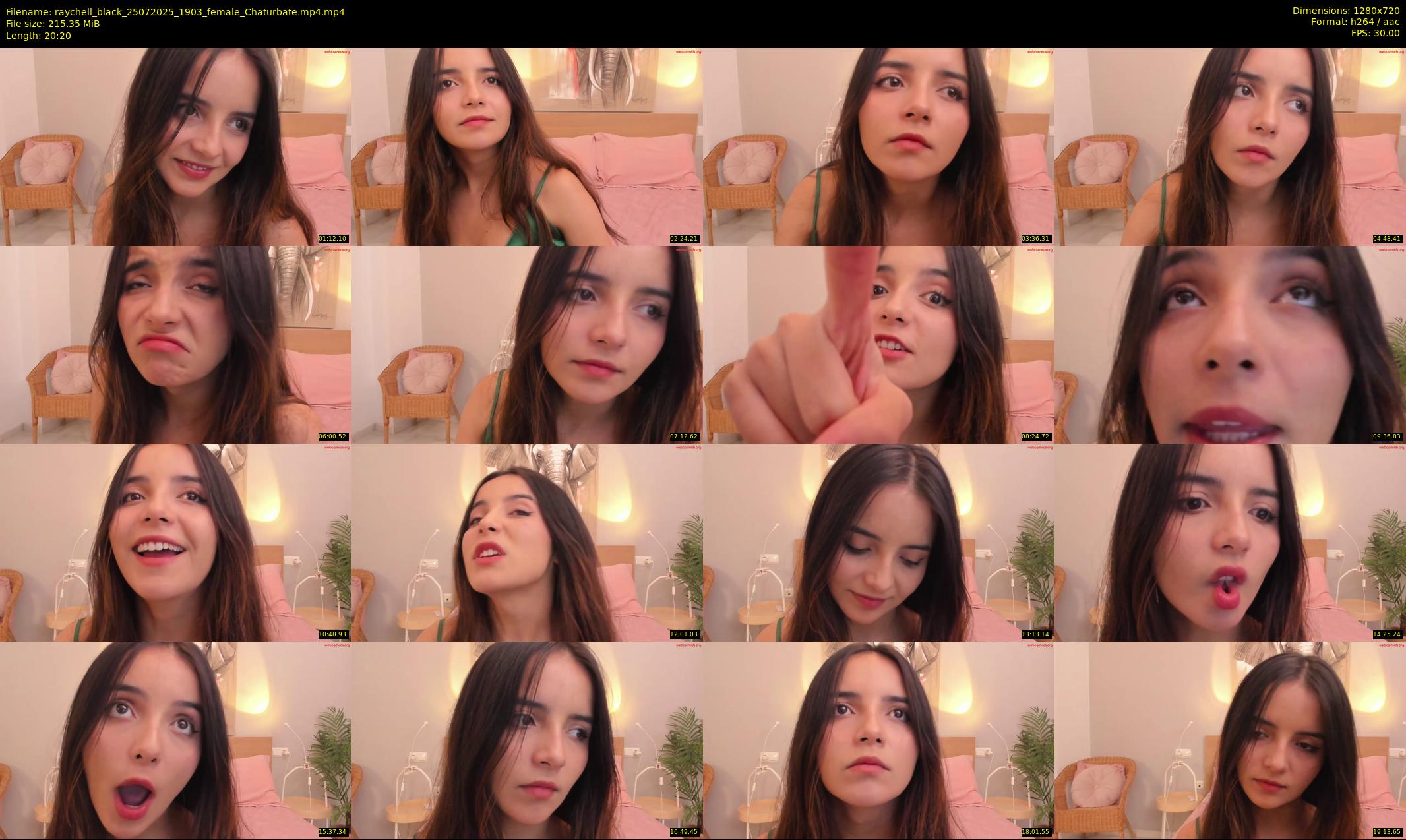 raychell_black — 21 minute Chaturbate female cam show recording, 720p, Jul 25, 2025