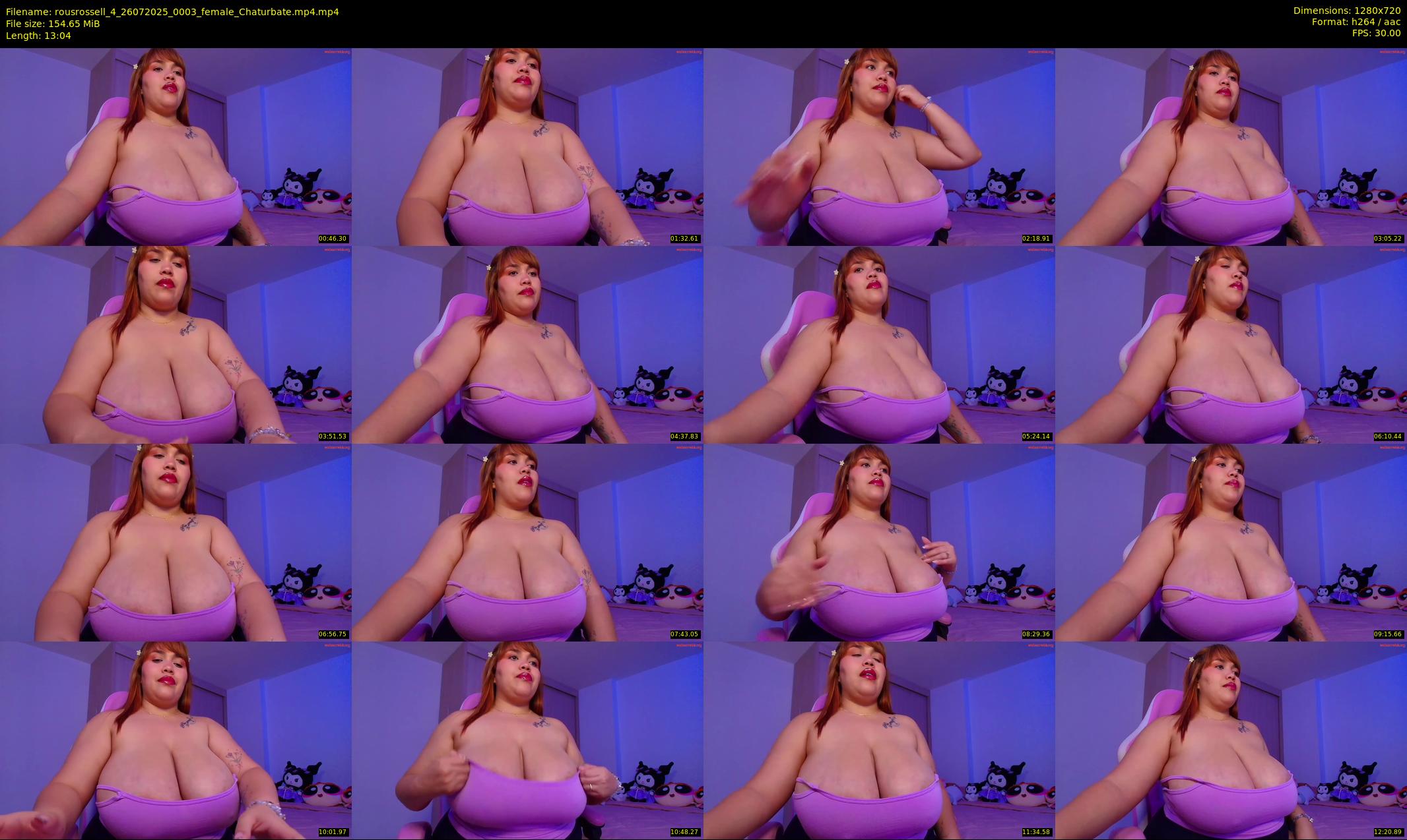 rousrossell_4 — 14 minute Chaturbate female cam show recording, 720p, Jul 26, 2025