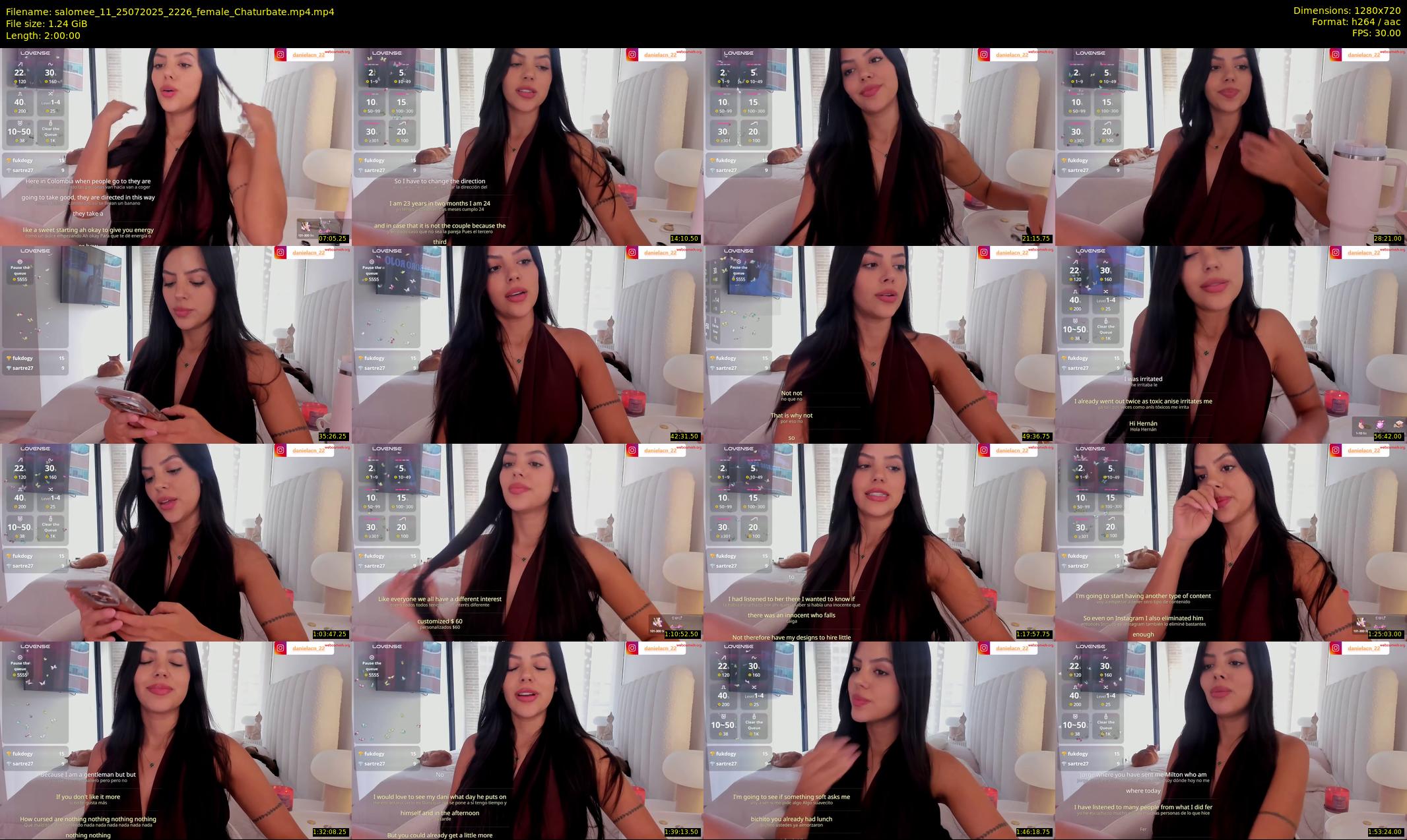 salomee_11 — 120 minute Chaturbate female cam show recording, 720p, Jul 25, 2025