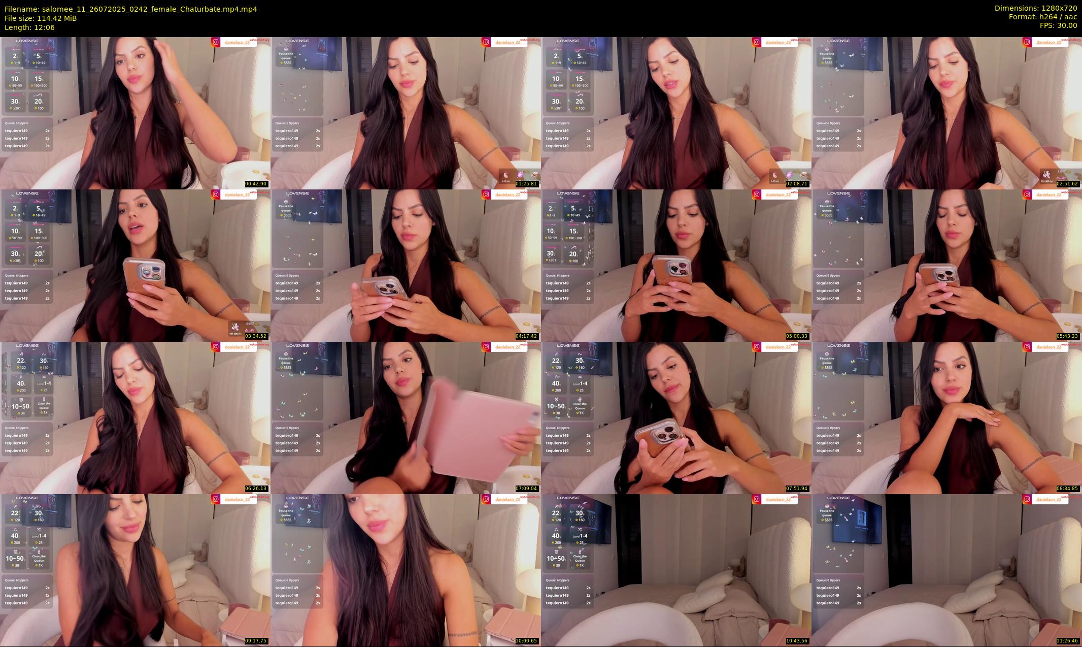 salomee_11 — 13 minute Chaturbate female cam show recording, 720p, Jul 26, 2025